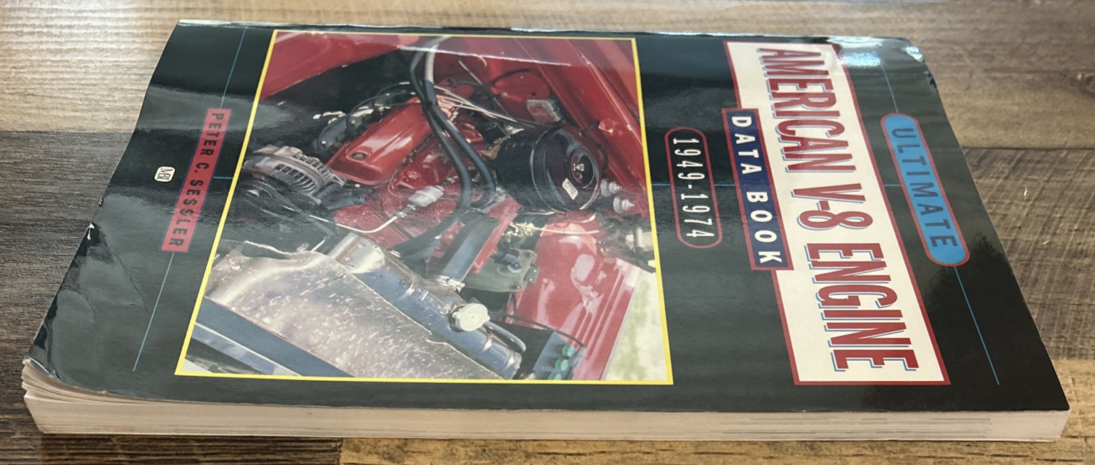 Ultimate American V-8 Engine Data Book 1949-74 SIGNED by Sessler, Peter HTF/OOP