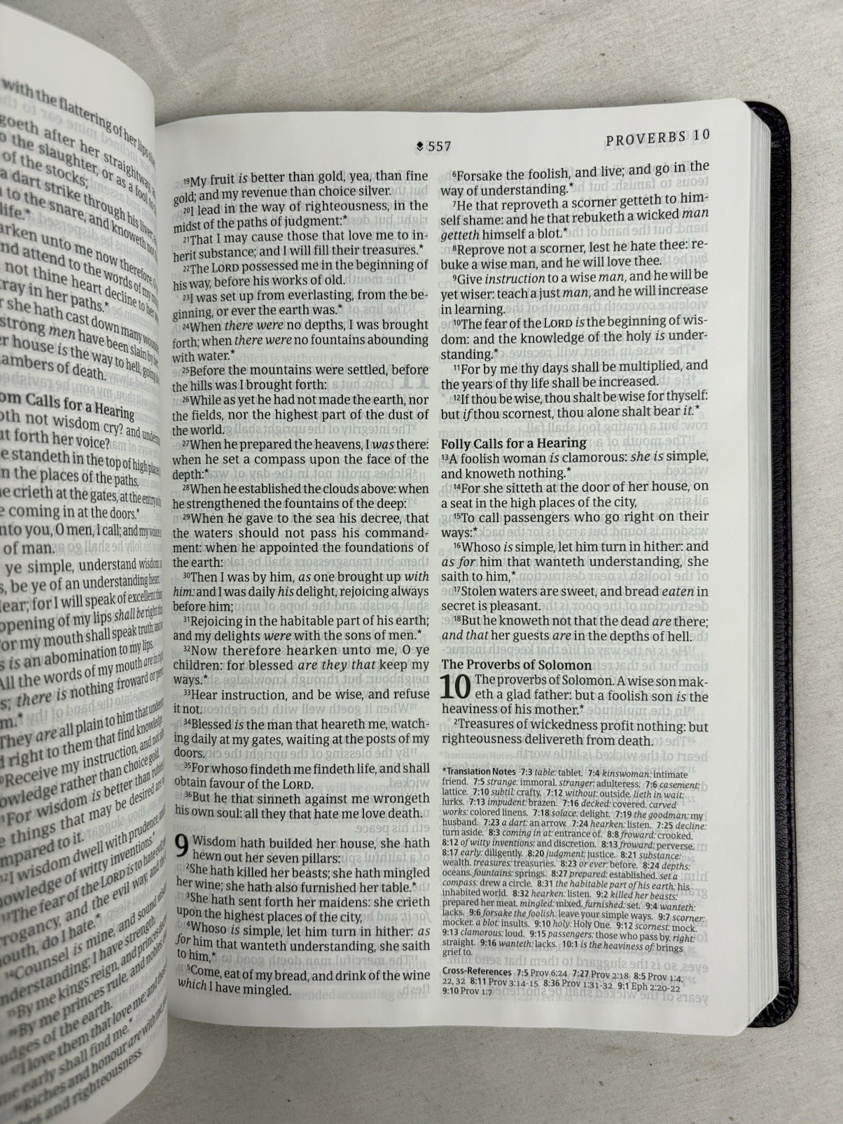 Thinline Reference Large Print KJV Bible Red Letter Filament Enabled Purple