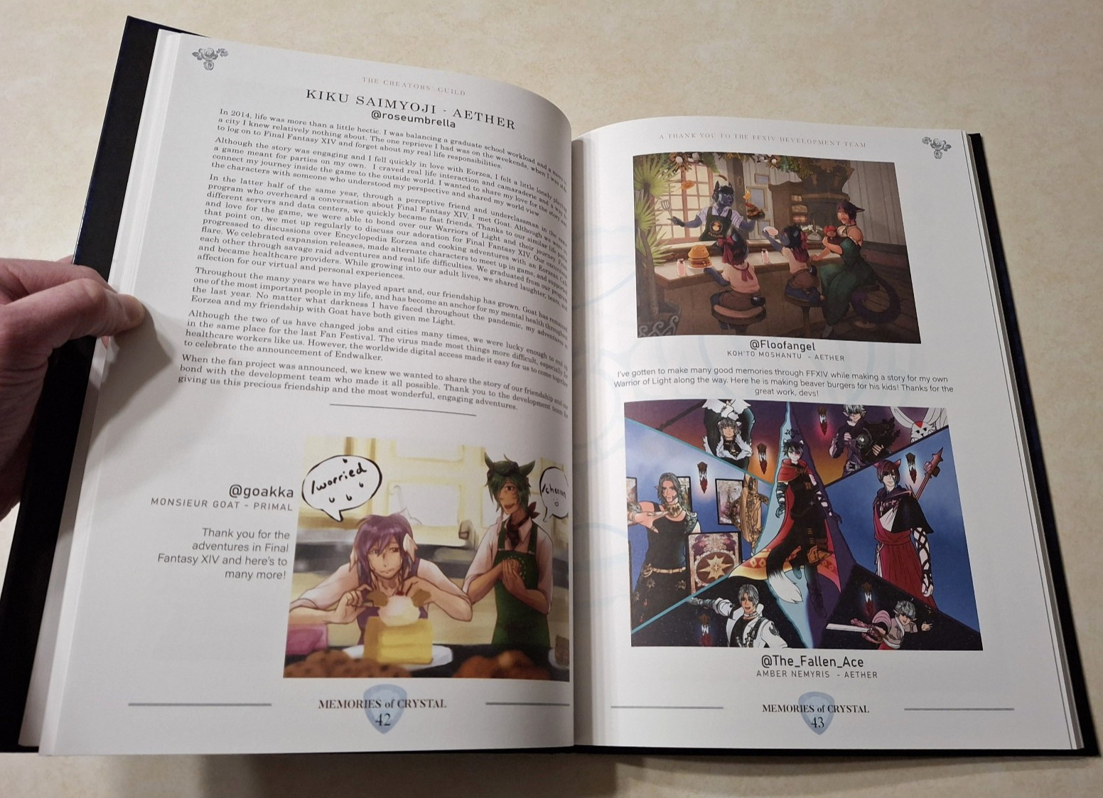 Final Fantasy XIV 14 FF14 Memories of Crystal Fan Art Book Hardcover Square Enix