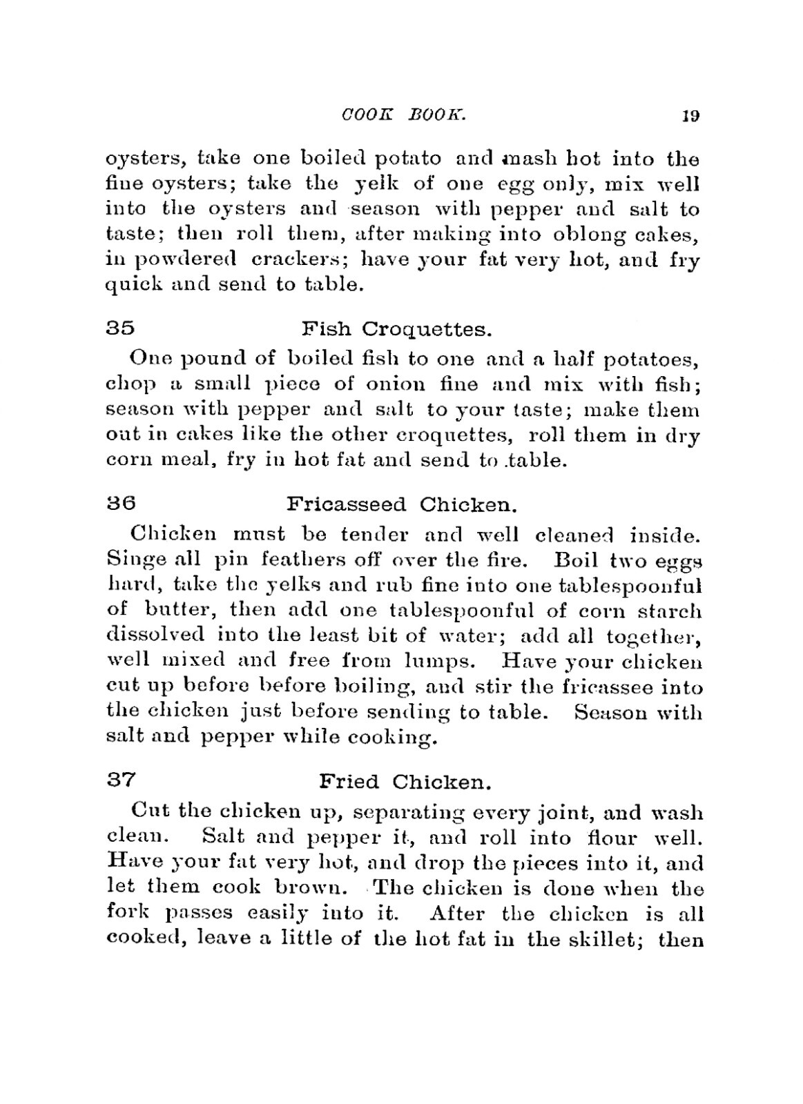 1881 Old Southern Cooking Cook Book Vintage Recipes 72pg