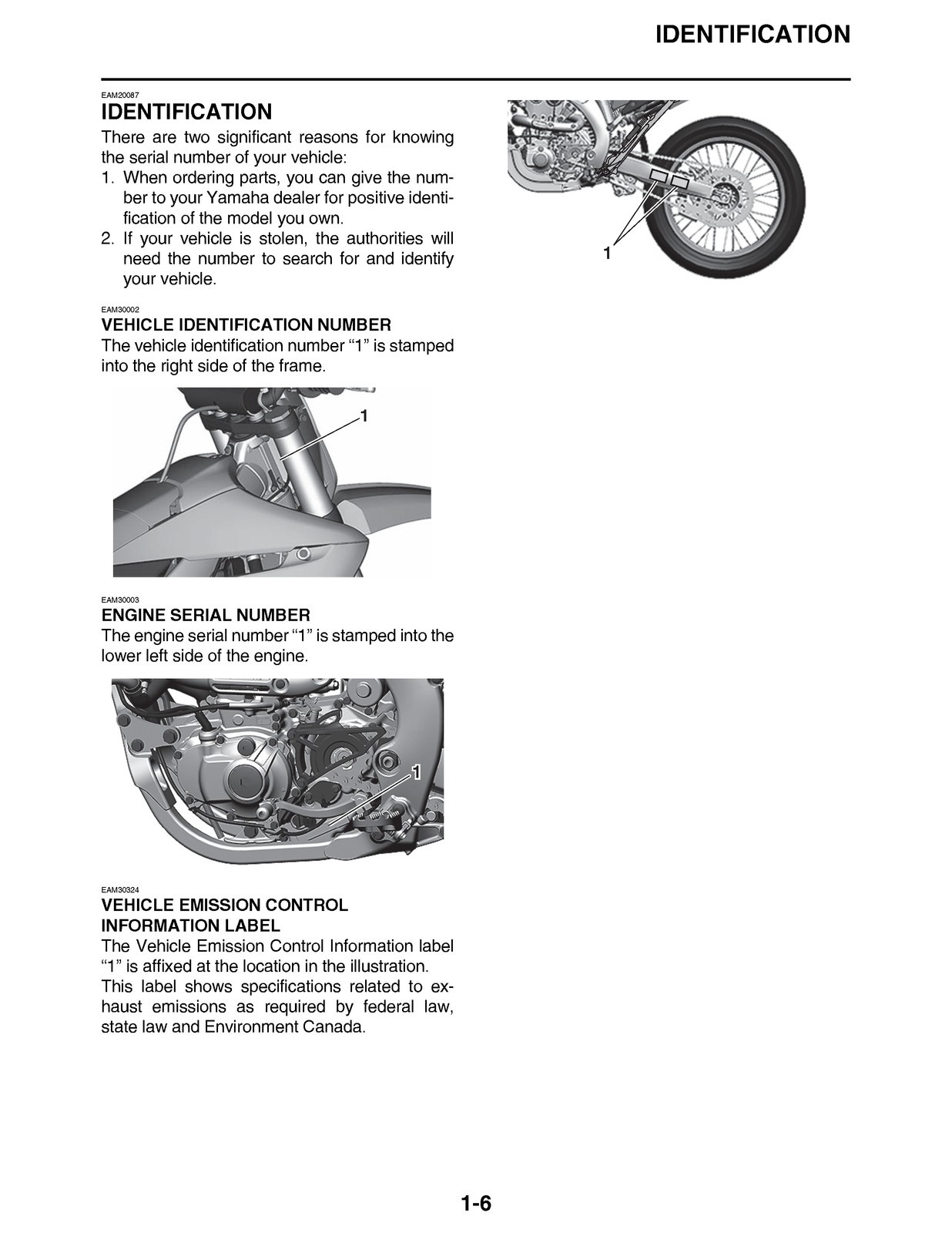 YAMAHA 2020 WR250F Service Manual – CLOSURE – JACKET – XL FOLDOUT PAGES