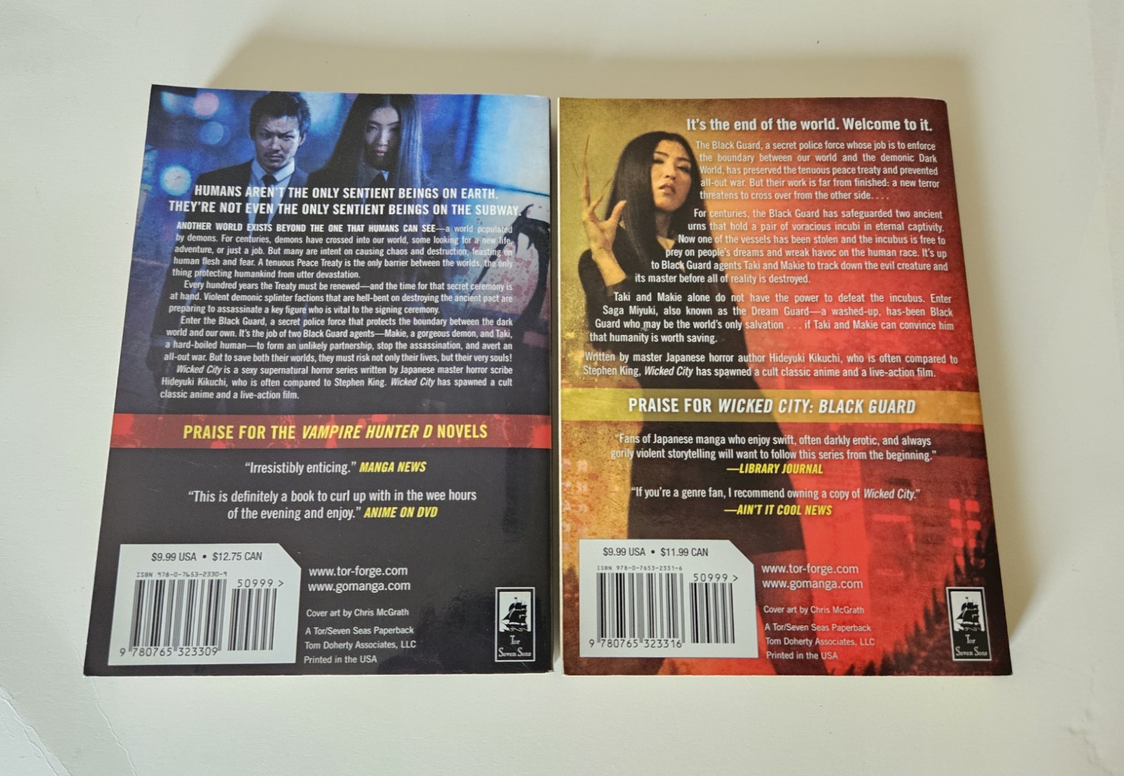 Hideyuki Kikuchi Wicked City Series Black Guard & The Other Side 1st Edition