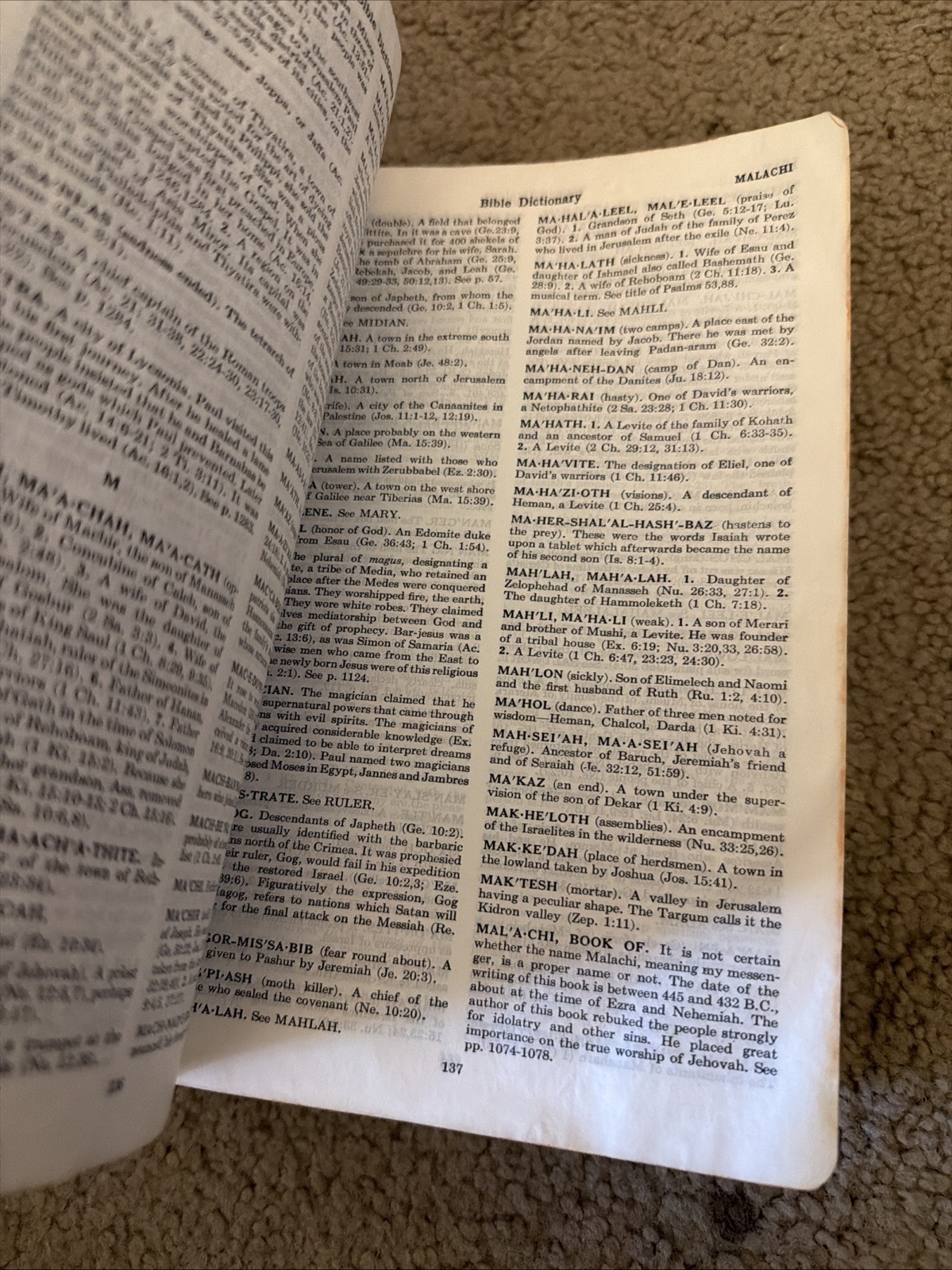 Vintage 1950 Holy Bible New Analytical Indexed Edition Black Leather Dickson
