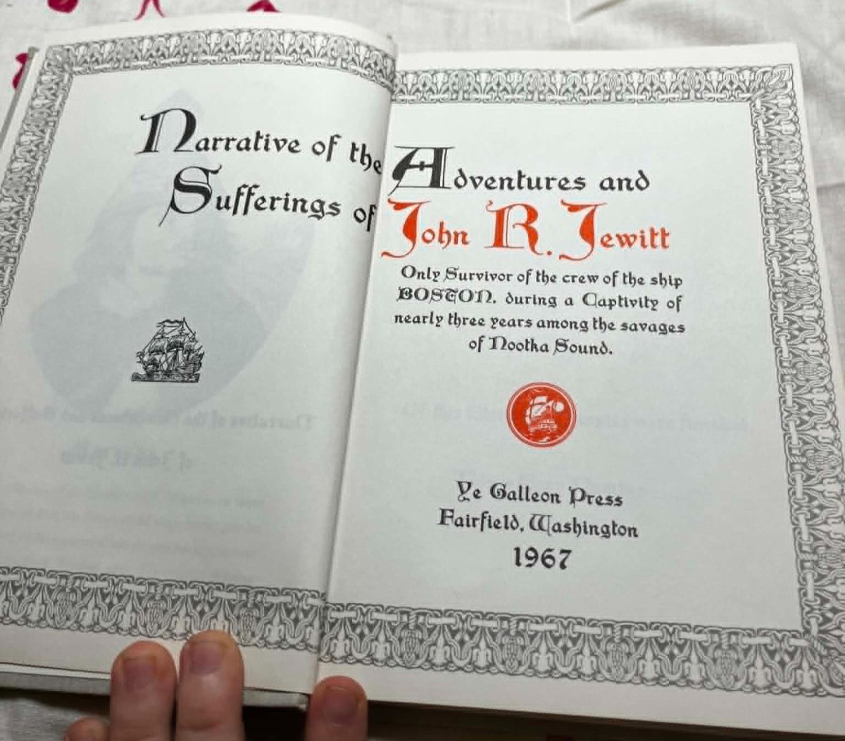 The Jewitt Narrative – Copy #1100 of 1522