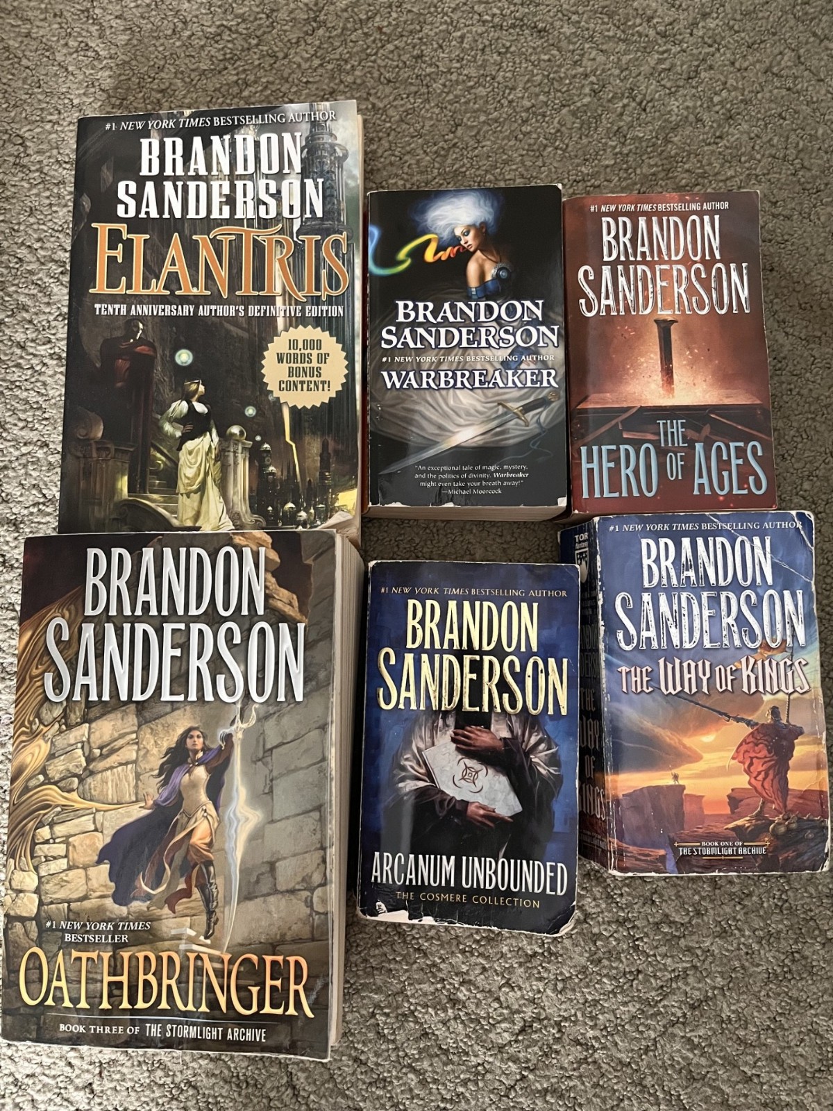 Brandon Sanderson book lot