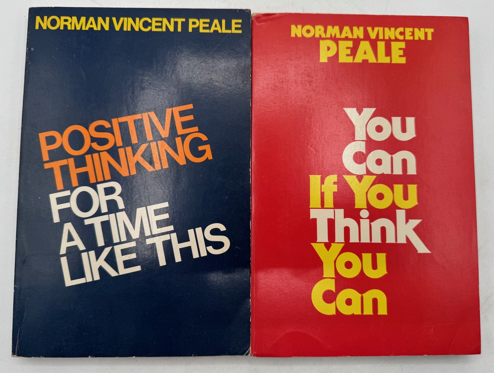 Norman Vincent Peale 2 Book Lot Positive Thinking & You Can