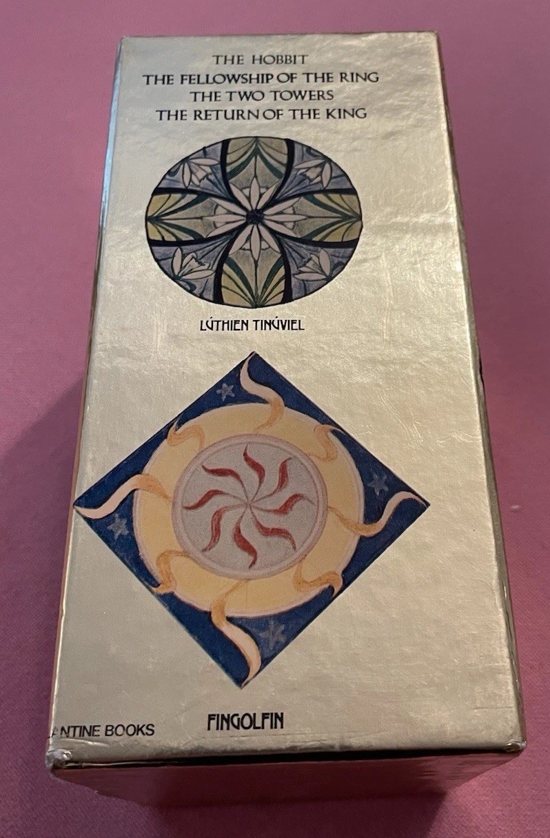 J.R.R. Tolkien Hobbit & Lord of the Rings Gold Slipcase Set Ballantine 1981 LOTR