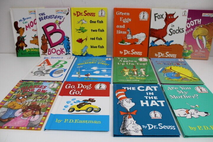 Vintage Dr. Suess Hardcover Beginners Books 1960’s Lot of 14