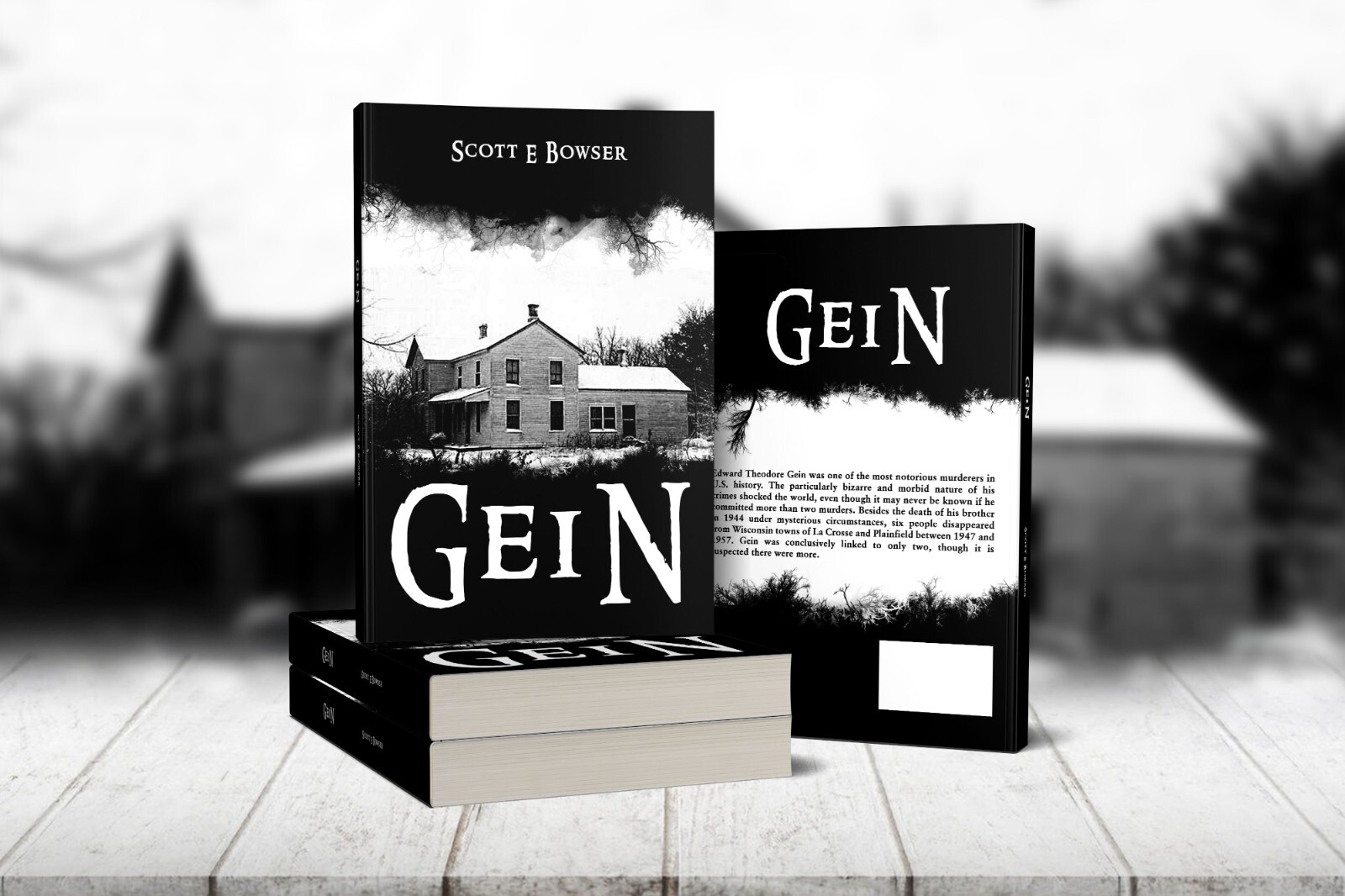 Ed Gein 2 Book Set Signed Scott Bowser Gein + Traveler’s Guide New