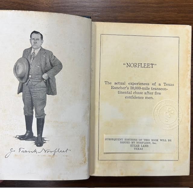 Norfleet: The Actual Experiences of a Texas Rancher’s 30,000-Mile Transcontinent