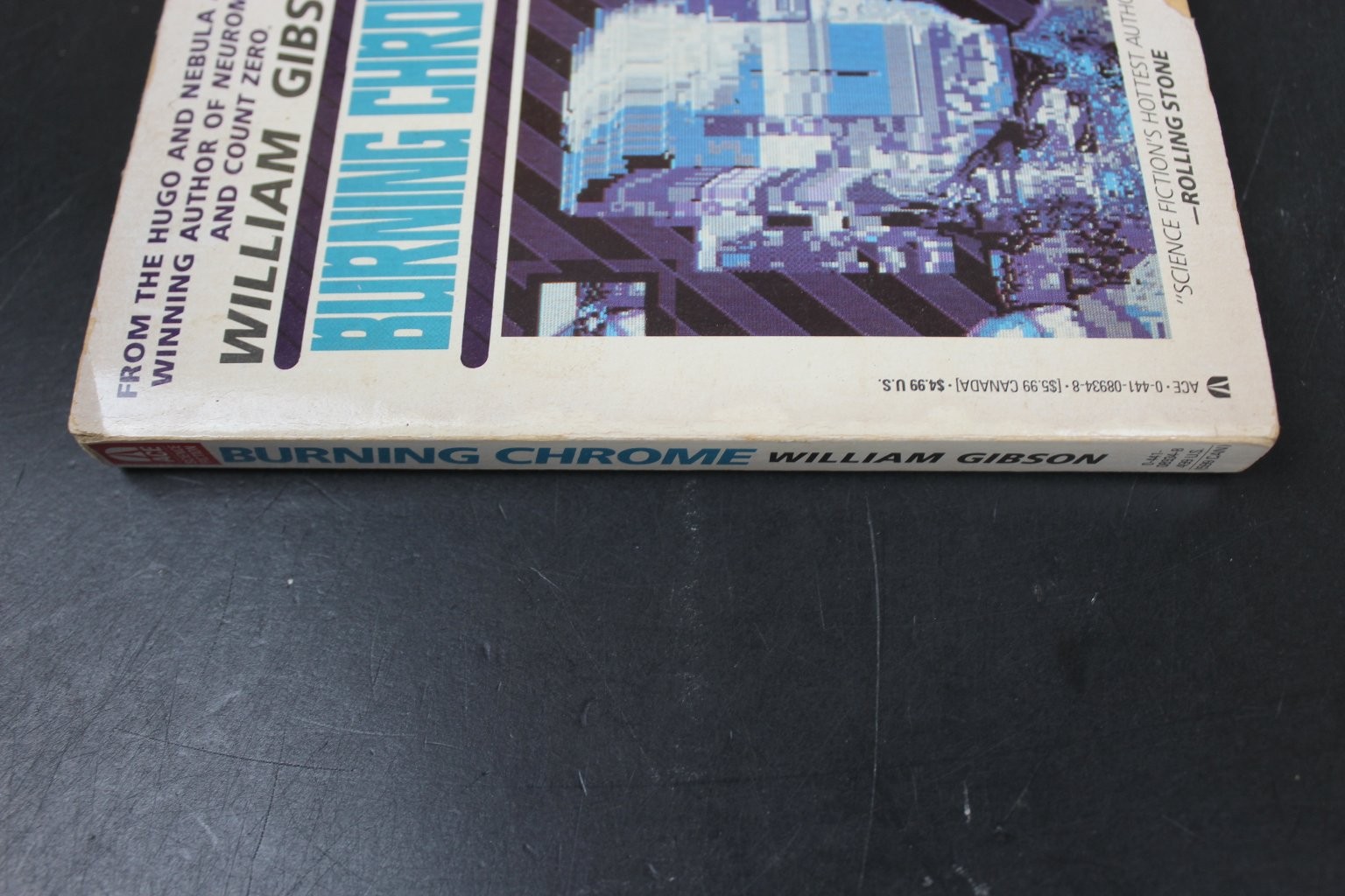 Burning Chrome William Gibson 1987 Ace Edition Cyberpunk Science Fiction PB