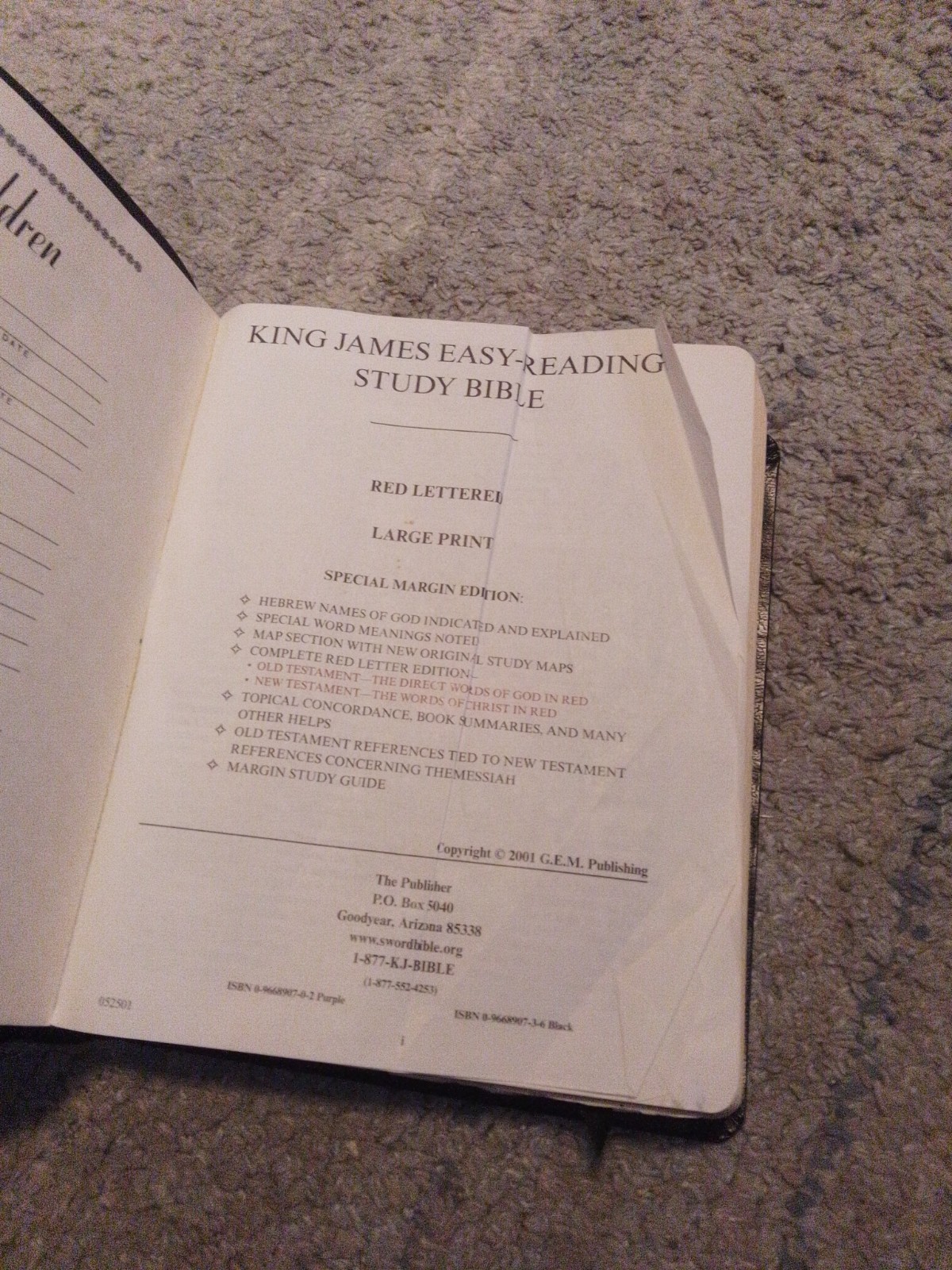 Word of God – King James Bible – Easy Reading Margin Edition