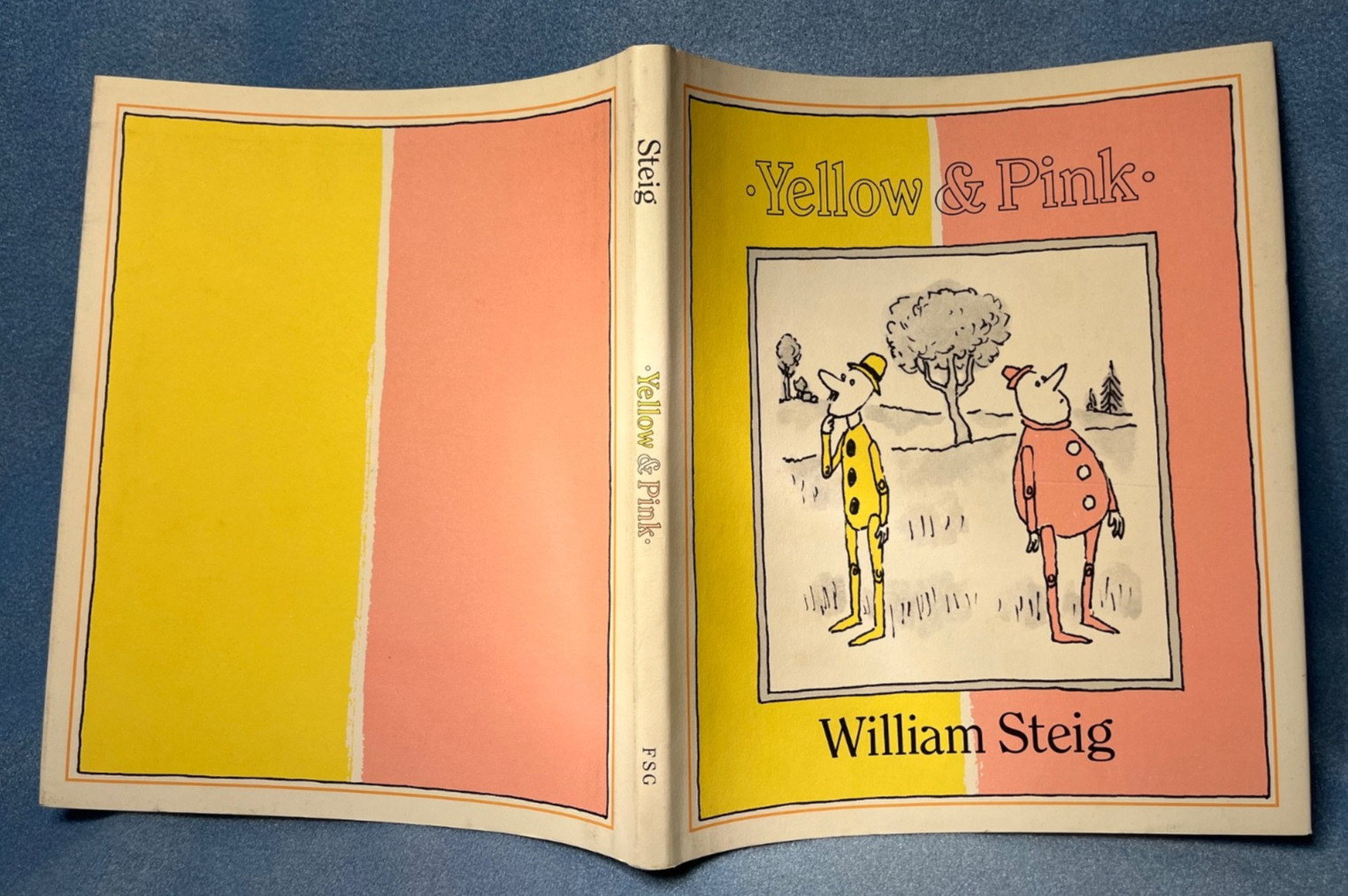 Vtg. 1984 YELLOW & PINK Book by William Steig 1984 HC/DJ – 1st Edition Like New
