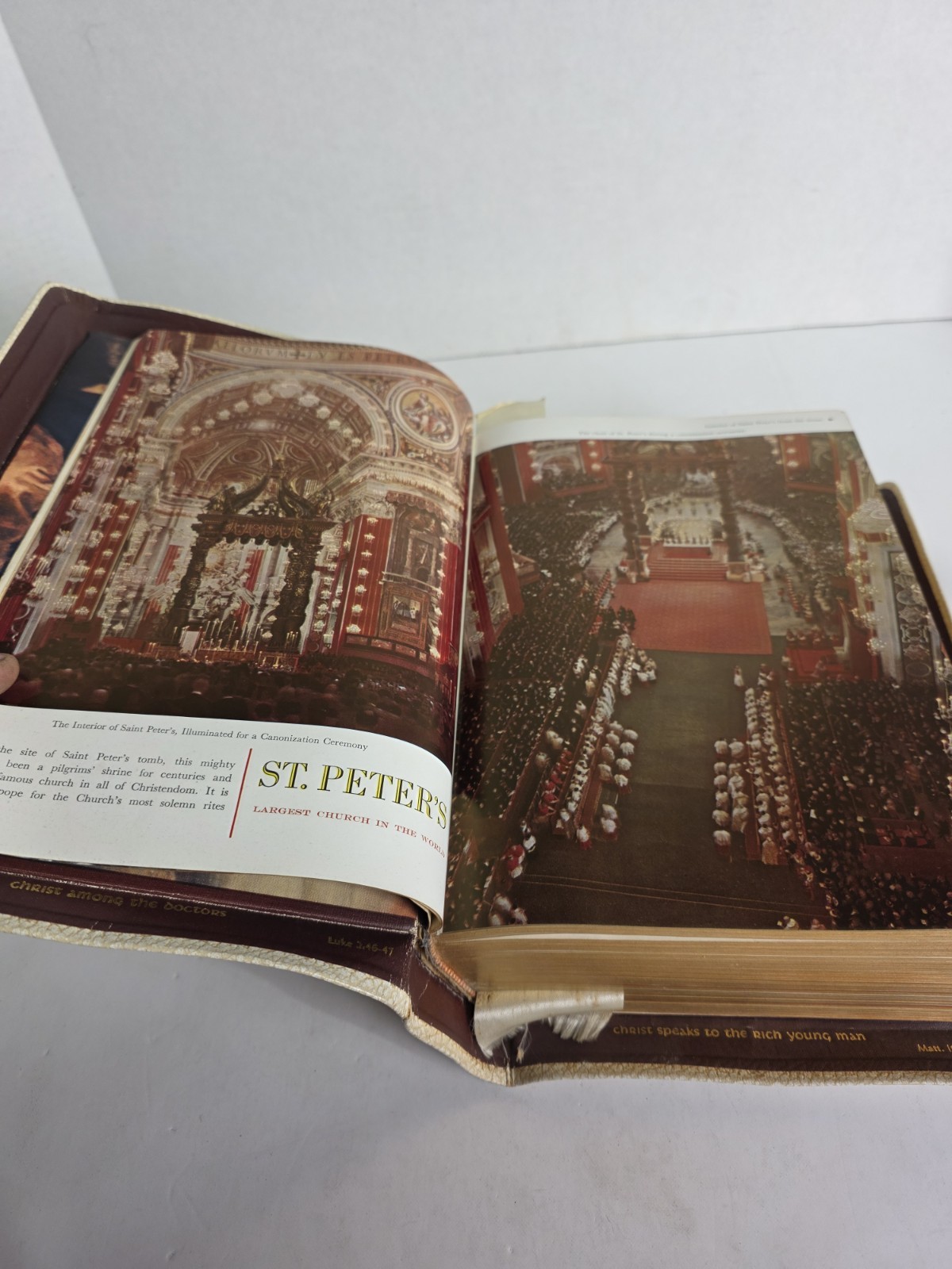 HOLY BIBLE 1958 Catholic Press HOLY ANGELS DELUXE EDITION Illustrated