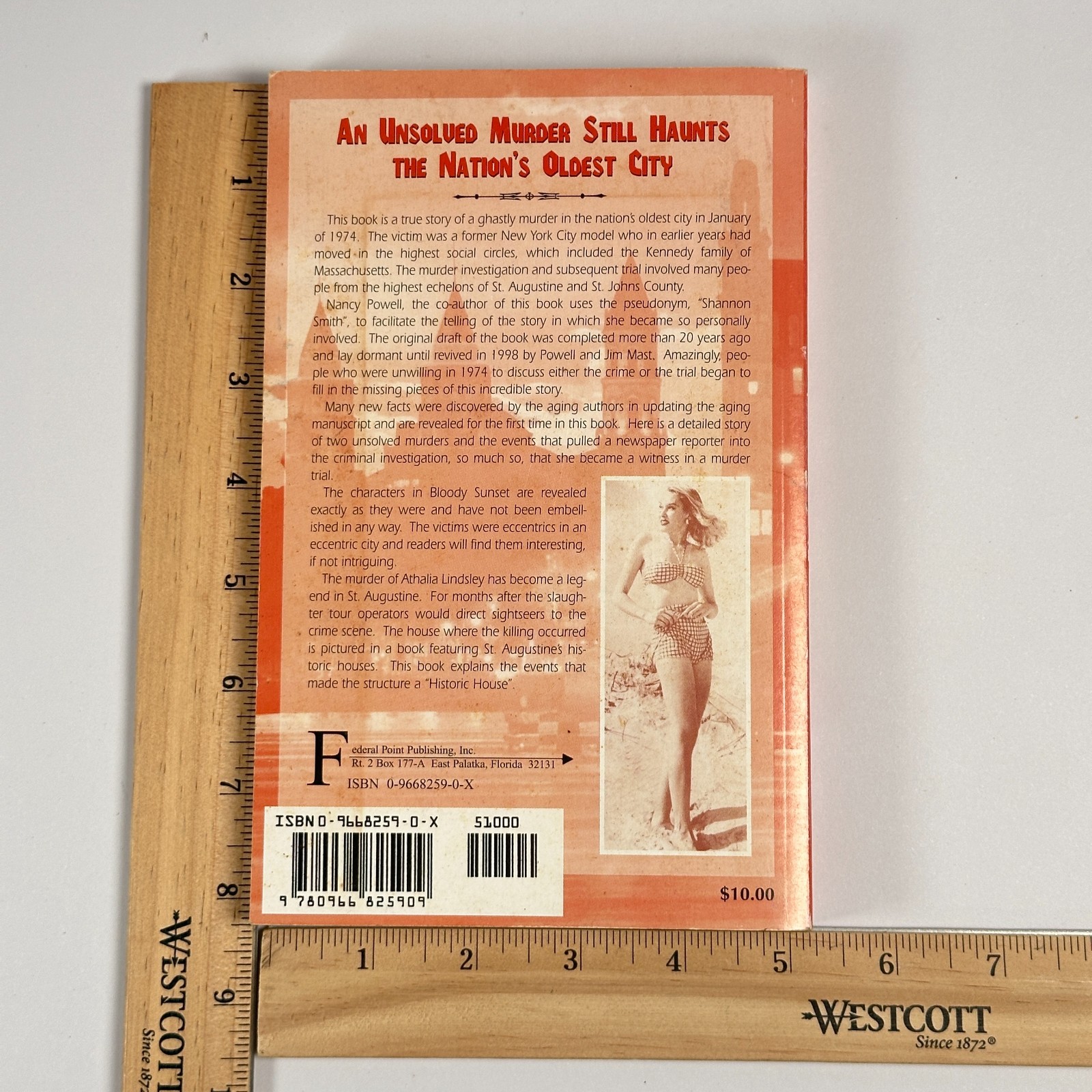 Signed Florida True Crime “Bloody Sunset in St. Augustine” Jim Mast (1998, PB)