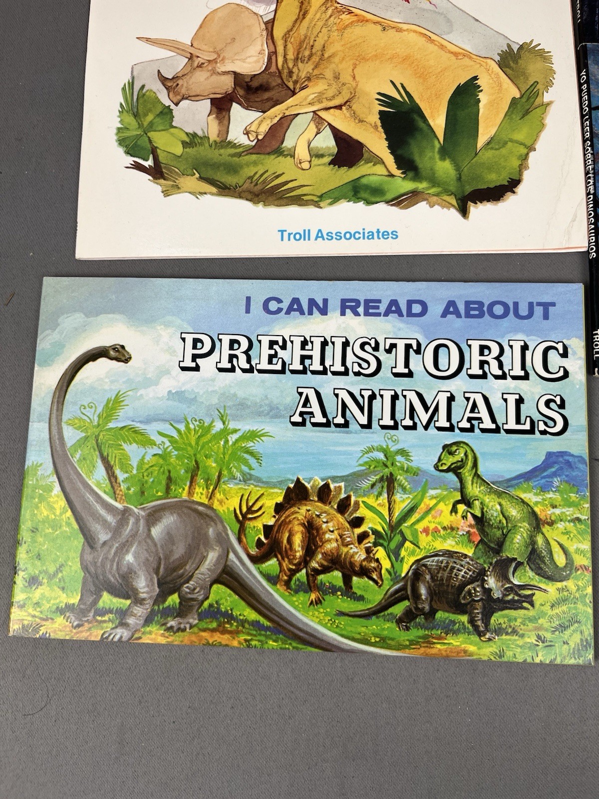Lot of 7 Vintage Troll Associates Dinosaur Books Dinos Prehistoric Animals