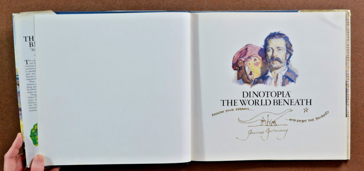 Lot of 2 Hardcover Dinotopia Picture Books James Gurney The World Beneath SIGNED