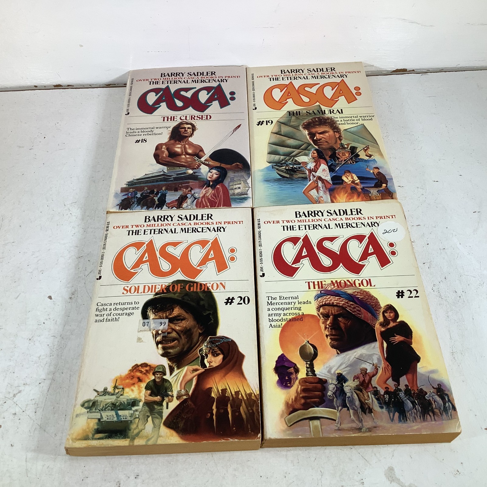 Casca the Eternal Mercenary Lot 20 Barry Sadler 1-16 18-20 22 ACE Charter PB VG