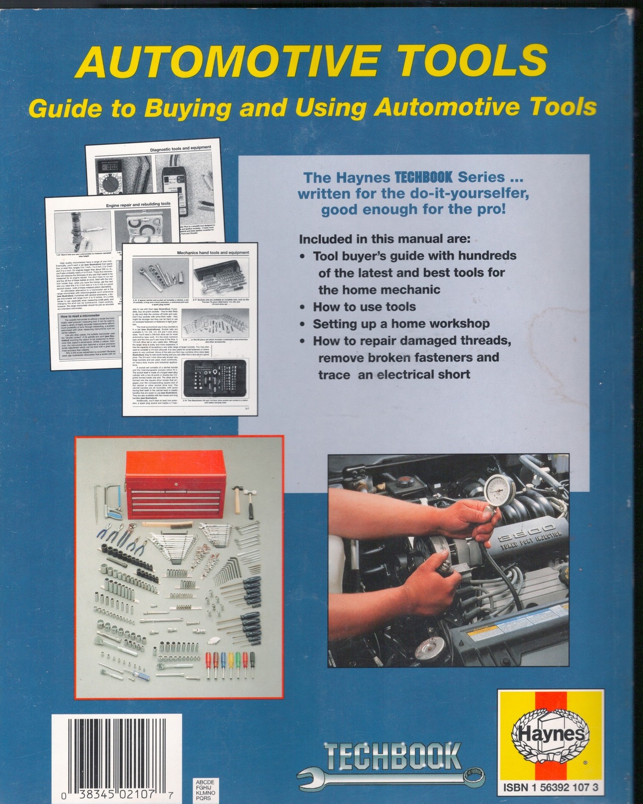 Haynes Automotive Tools Manual Guide to Buying Using Automotive Tools MN2711