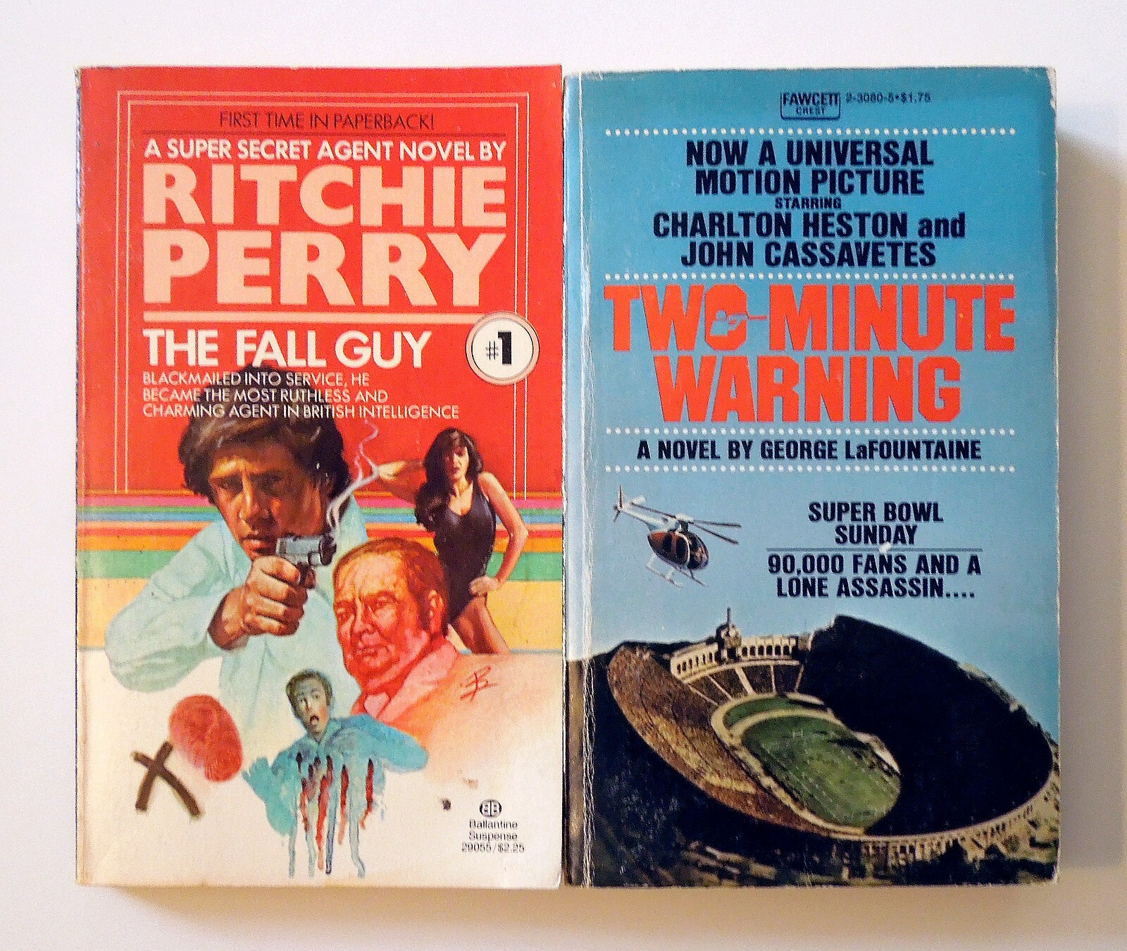 12-book Lot of Vintage Action, Thriller & Suspense: 007, UNCLE, Alfred Hitchcock