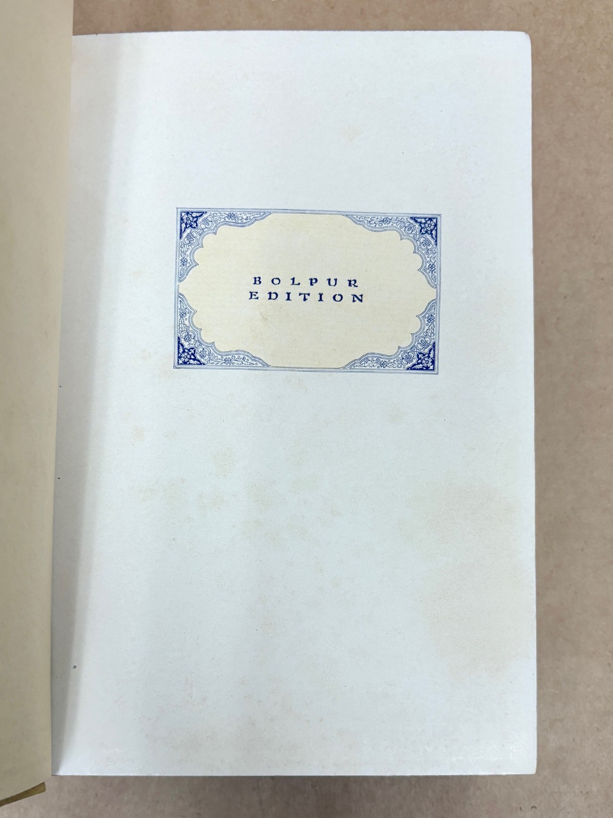 1916 Gitanjali Song Offerings by Rabindranath Tagore hardcover Bolpur Edition