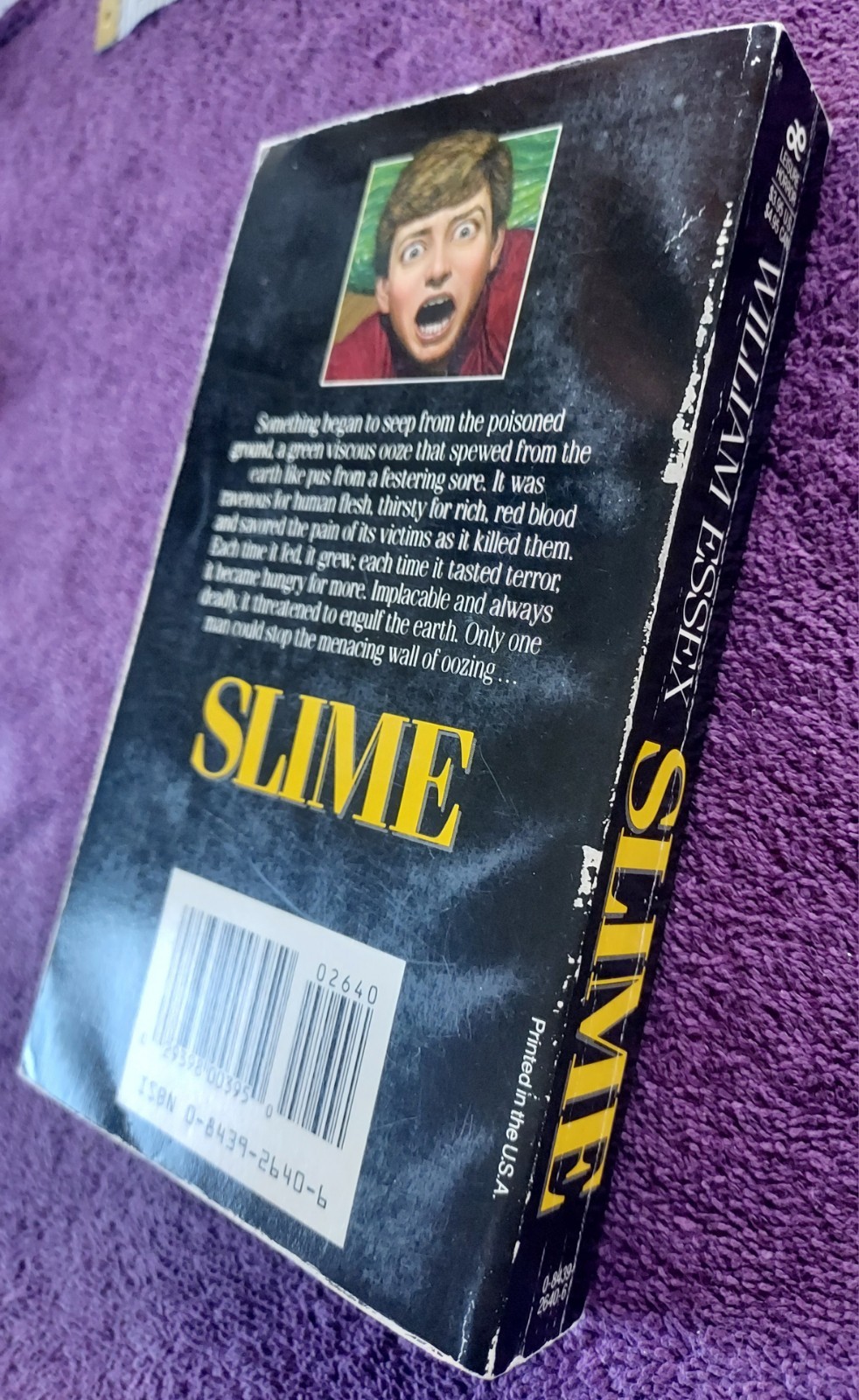Slime William Essex Vintage Leisure Paperbacks From Hell Horror Rare John Tigges