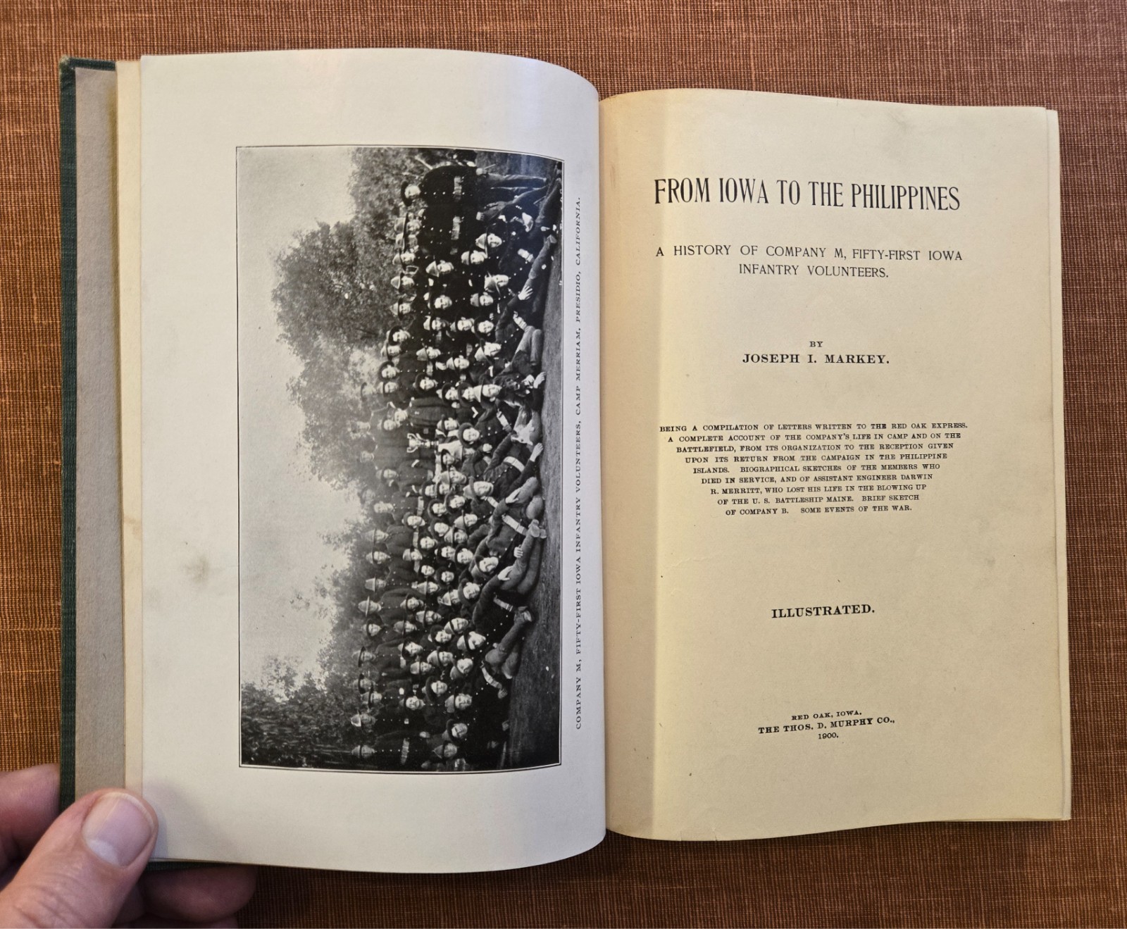 From Iowa to the Philippines – 51st Iowa Volunteers – Span Am War – 1900