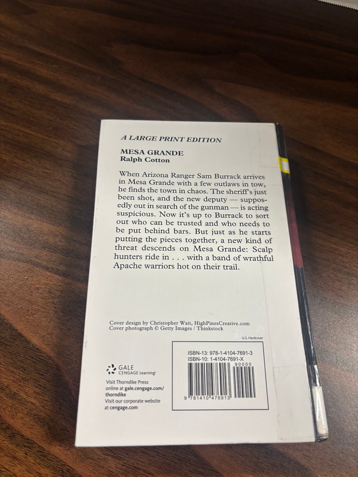 Mesa Grande Ralph Cotton 2015 Large Print Western Thorndike Press