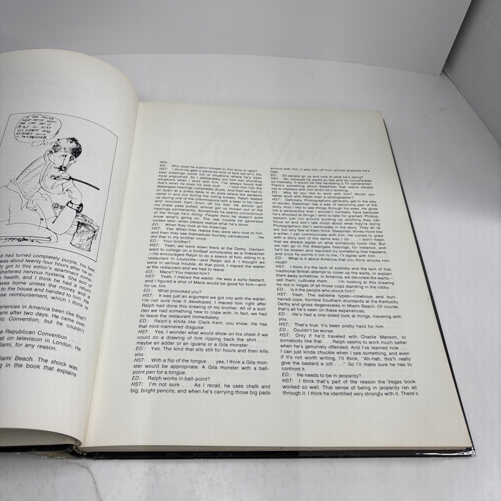 AMERICA by Ralph Steadman First Ed. Hardcover 1974 – Intro by Hunter S. Thompson