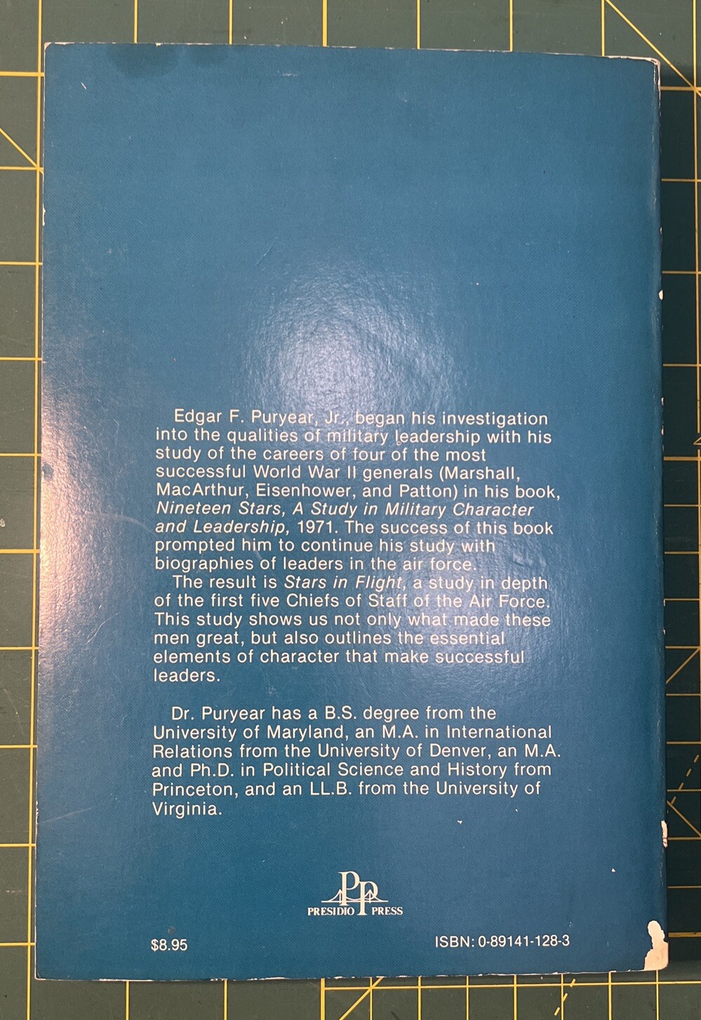 Stars in Flight A Study In Air Force Character and Leadership Edgar F Puryear Jr