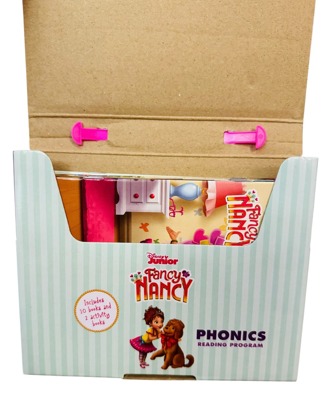 Complete Set of 12 Disney Junior Fancy Nancy Phonics Reading Program w/ Box!