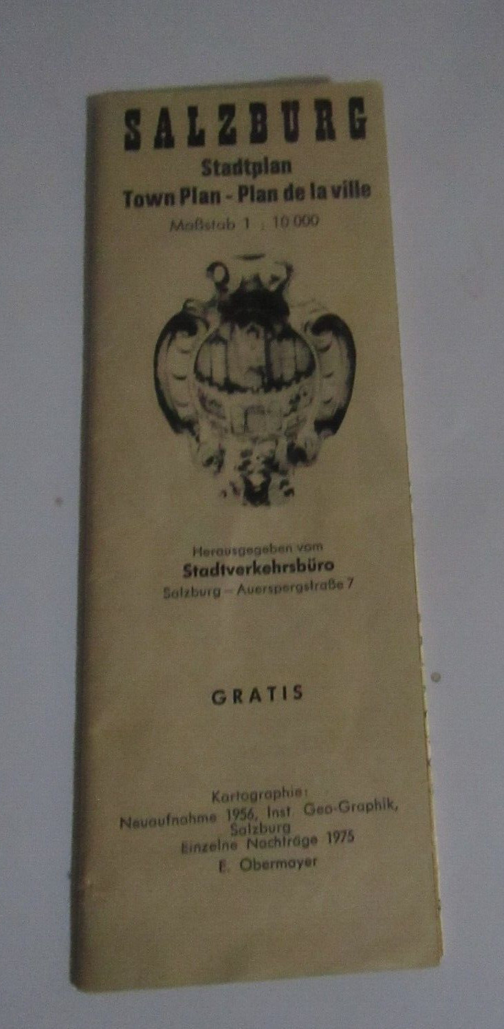 SOUVENR AUS DER STADT ENGLISH SALZBURG AUSTRIA PAPERBACK BOOK 58 PAGES