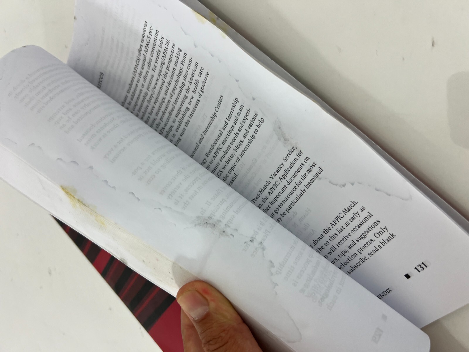 Internships in Psychology | Fourth Edition | LIGHT WATER DAMAGE
