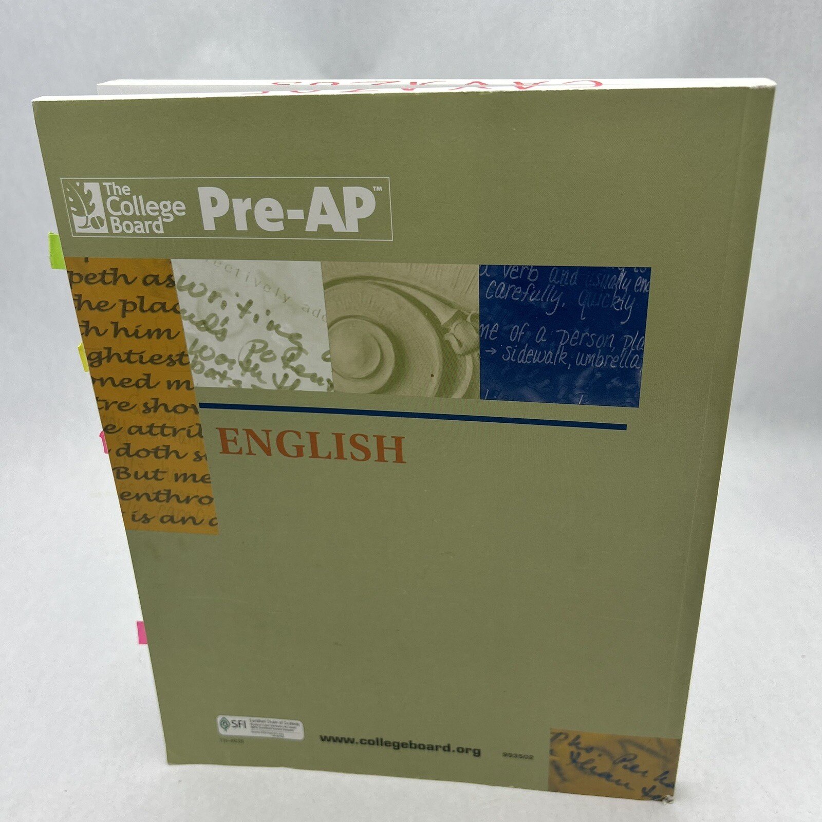 THE AP VERTICAL TEAMS GUIDE FOR ENGLISH: THE COLLEGE BOARD PRE-AP paperback
