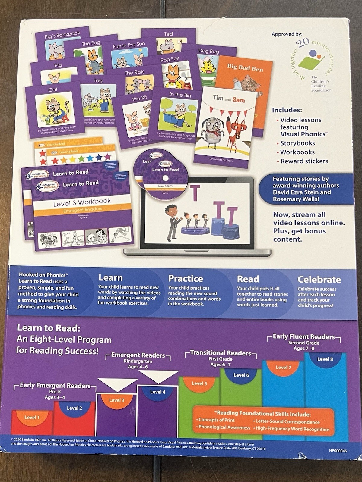 Hooked on Phonics Learn to Read – Levels 3 & 4 Emergent Readers Kindergarten