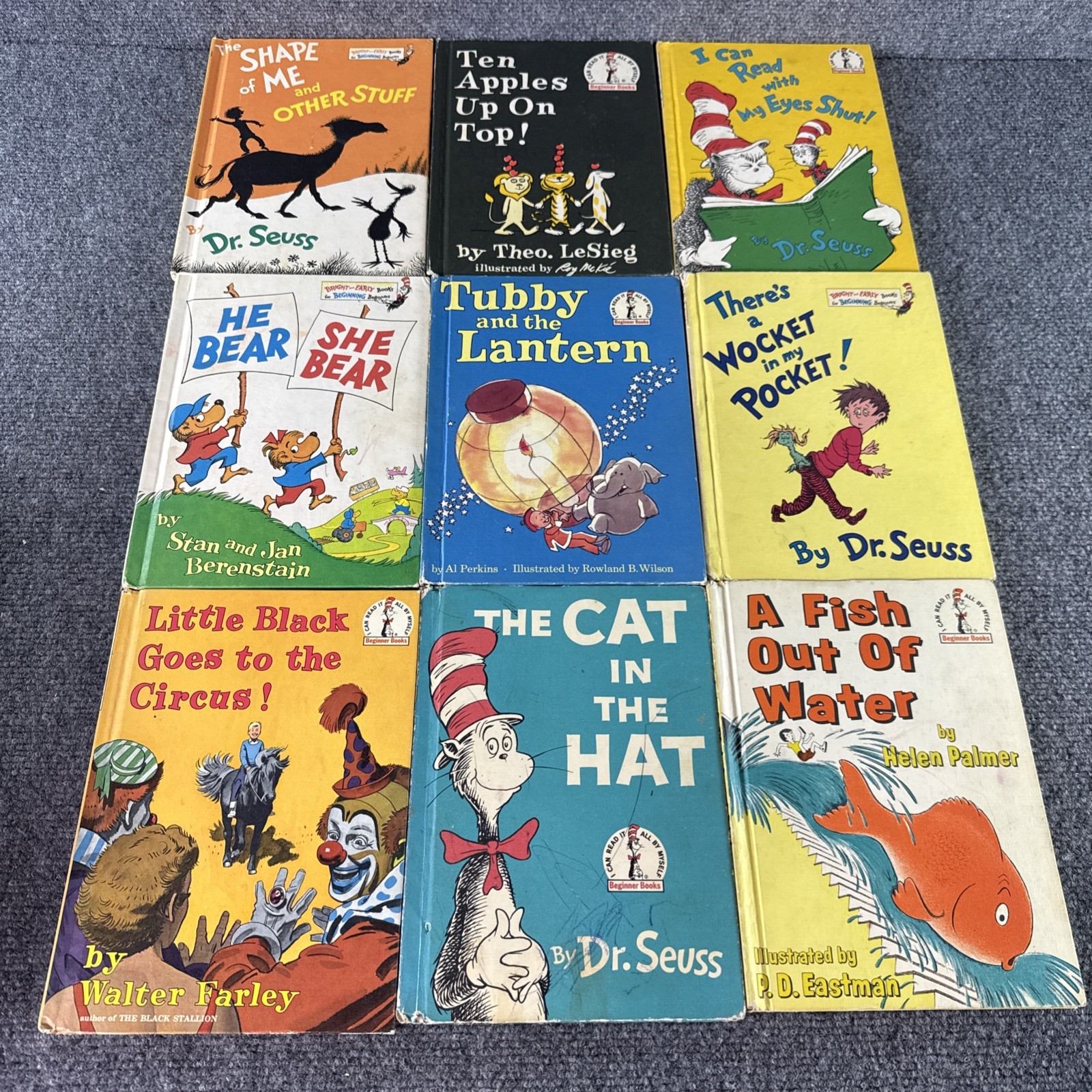 Lot of 36 Vintage Beginner Books – Dr Seuss LeSieg Berenstain