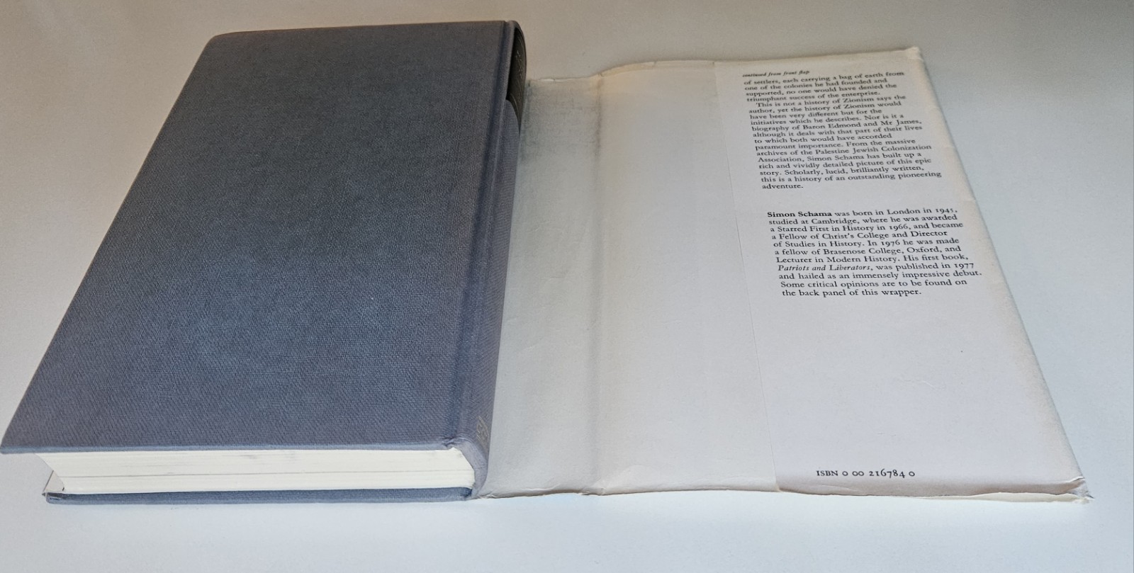 Two Rothschilds and the Land of Israel Simon Schama HC w/ DJ 1978 UK Ed