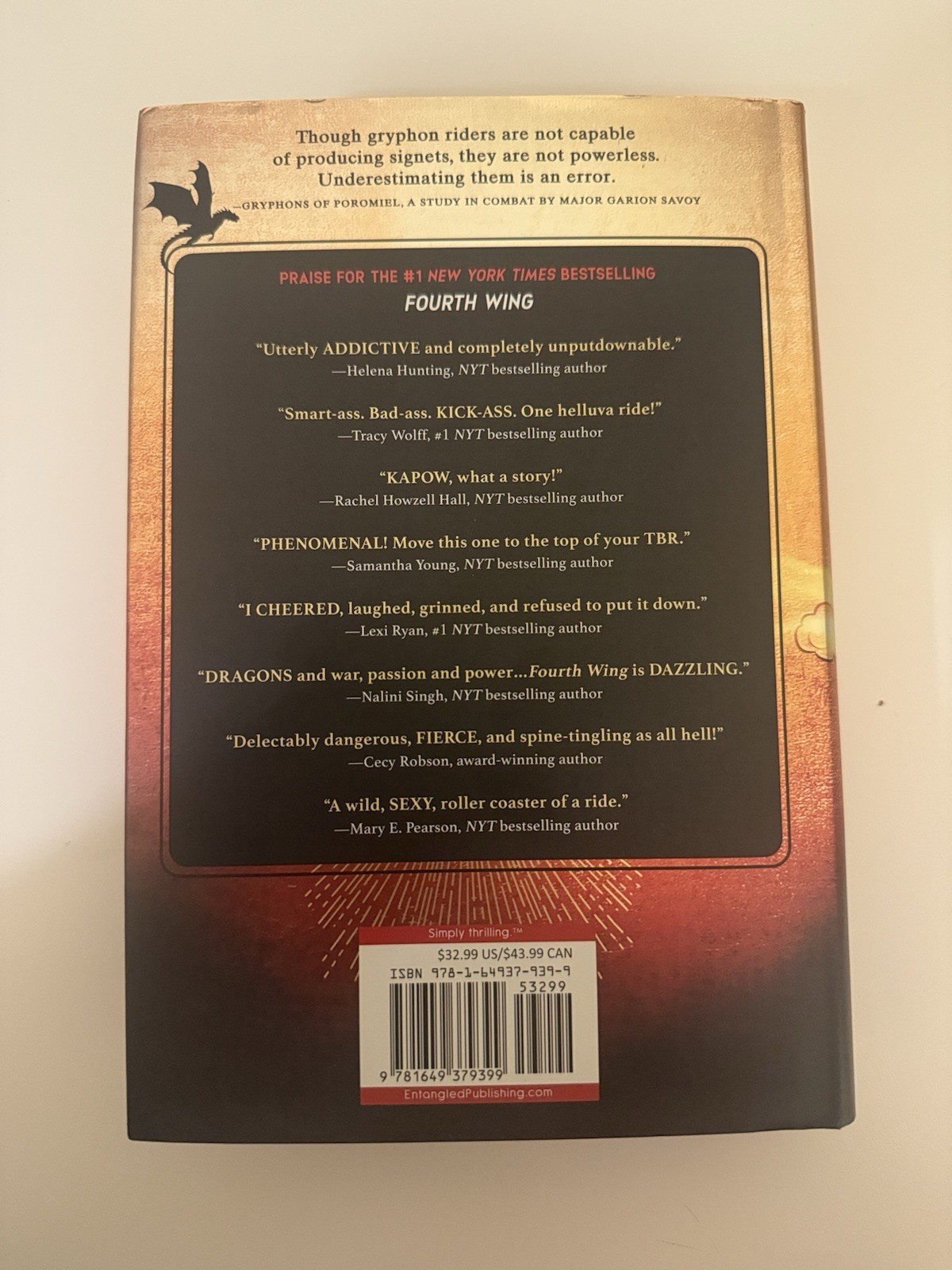 Rebecca Yarros The Empyrean Ser. Fourth Wing, Iron Flame, Onyx Storm Hardcover
