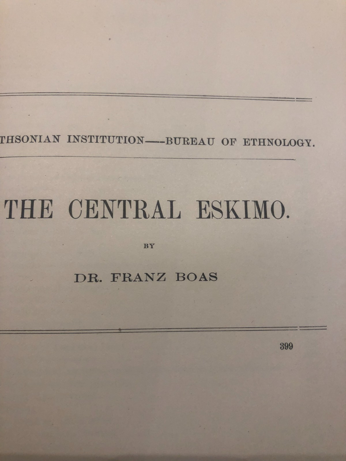 Smithsonian 6th Annual Ethnology 1884-1885-Mayan Codices, NE Eskimo Tribes & Map