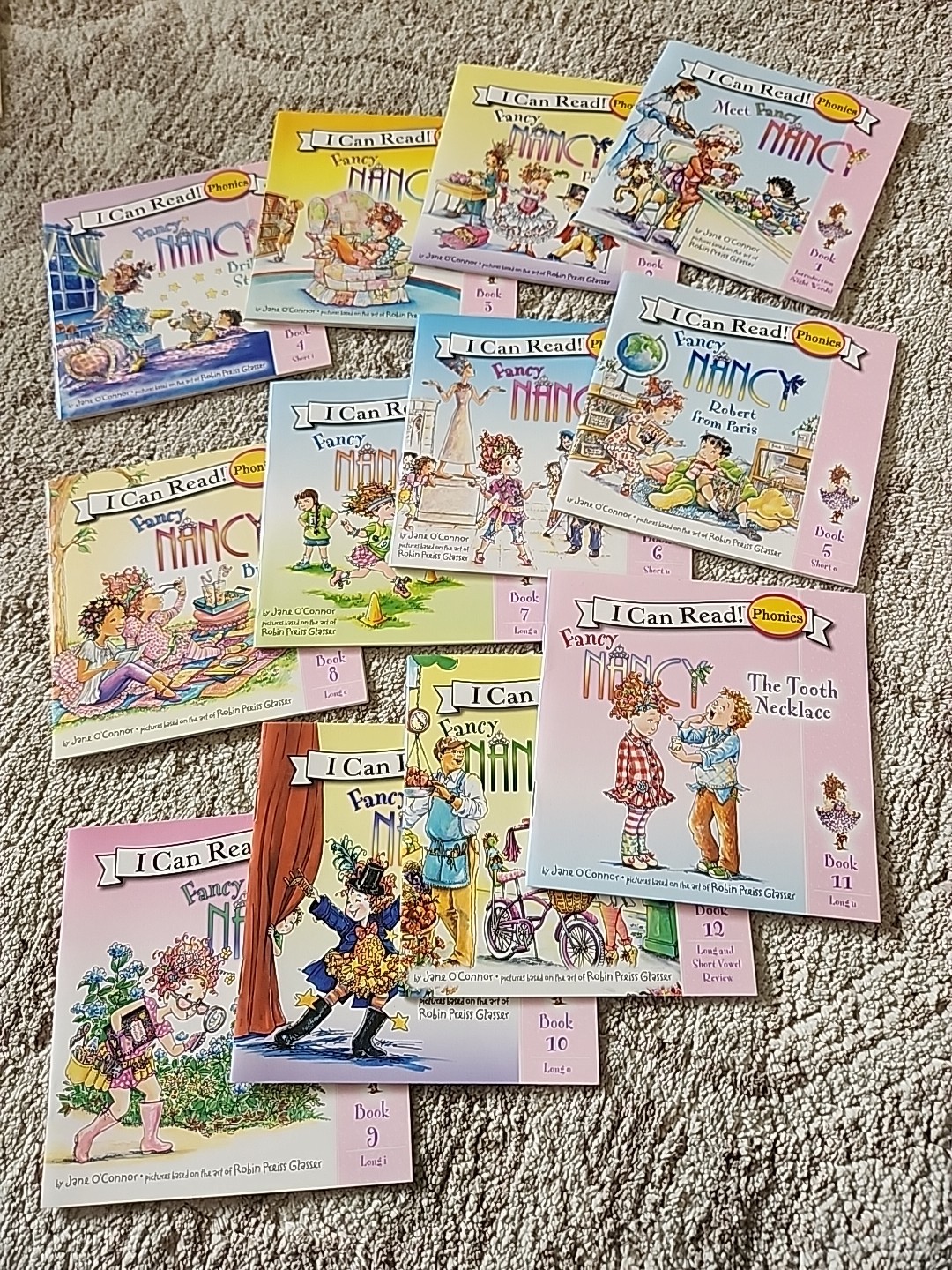 *I CAN READ PHONICS* Fancy Nancy Fantastic Phonics 12 Book Set/Homeschool Kids