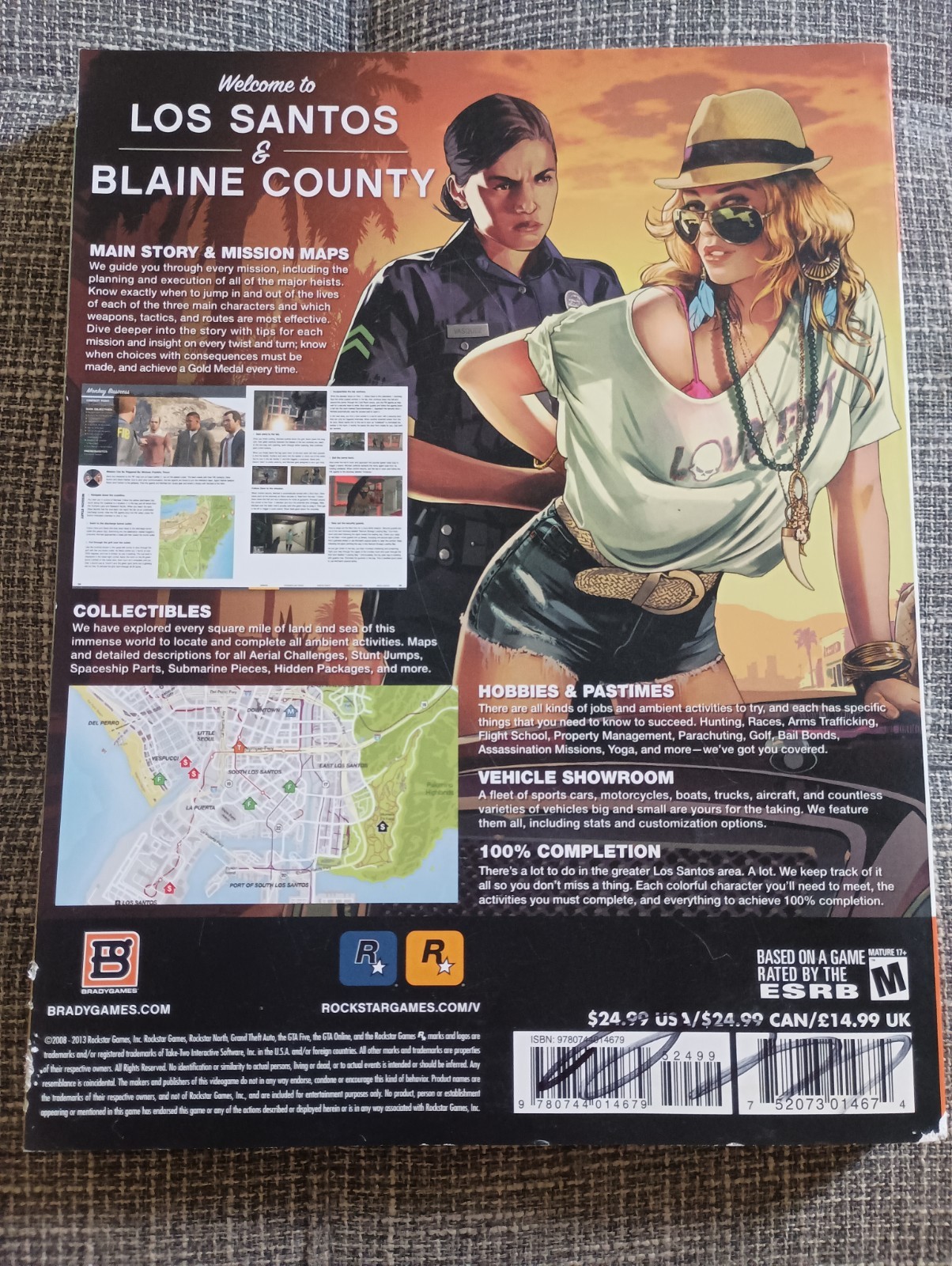Grand Theft Auto V Strategy Guide Book by BradyGames Paperback Very Good