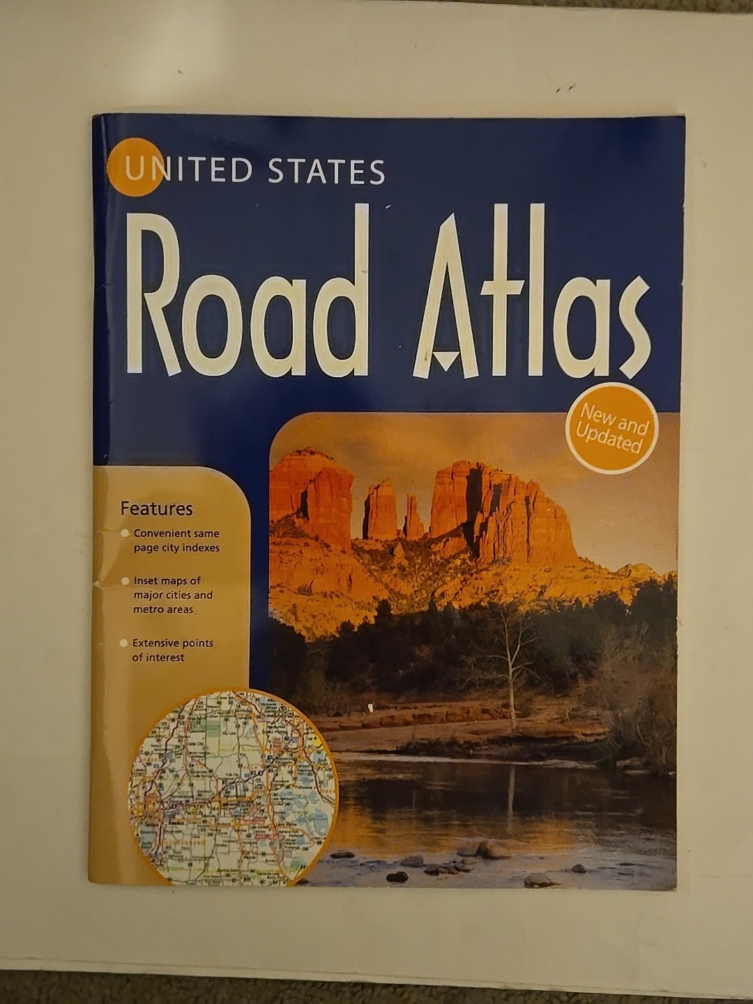 United States Road Atlas Book Page City Indexes Bendon Publishing Pre-owned