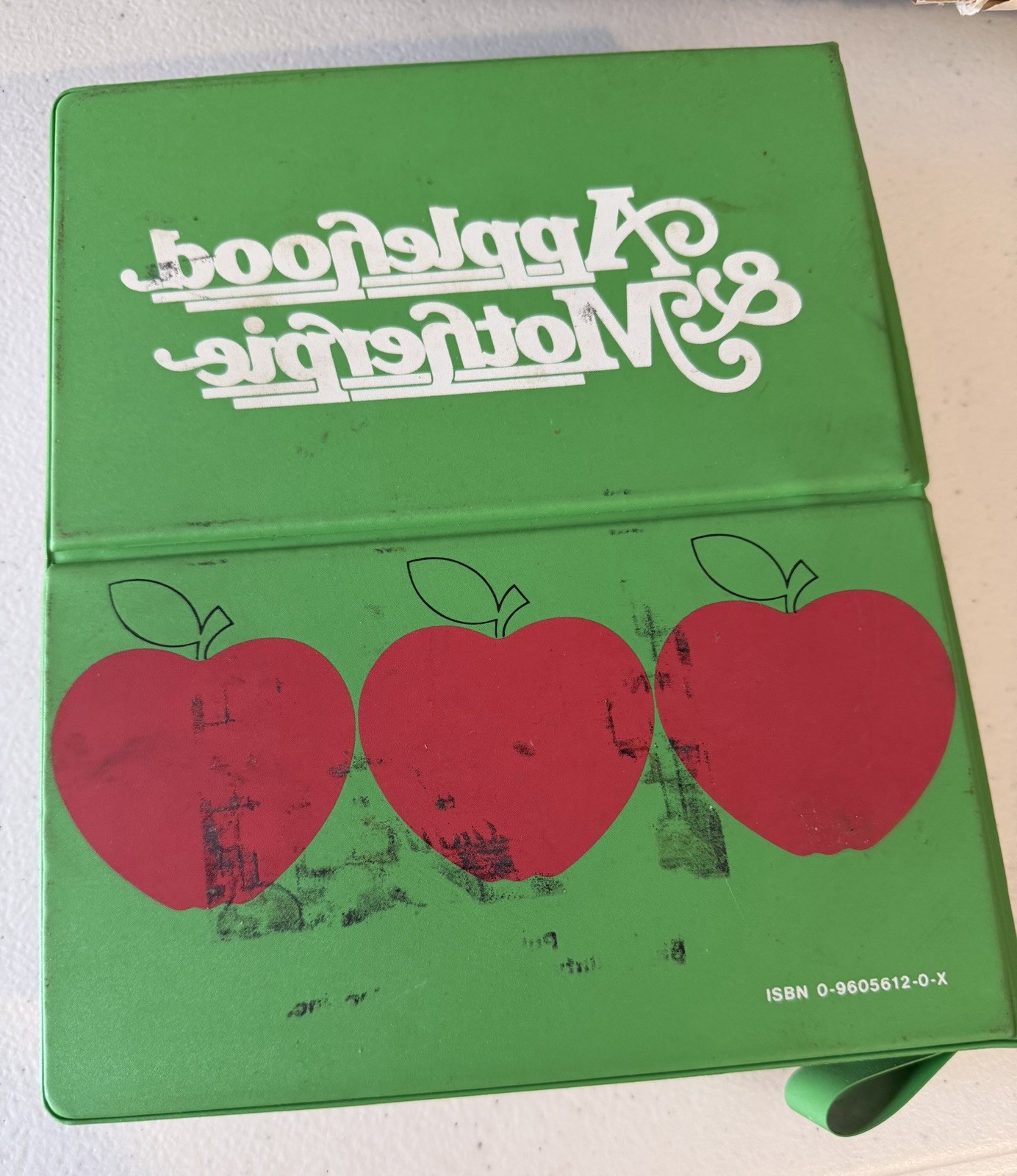 Applehood & Motherpie Cookbook 1981 First Edition Vintage Misprint Mirror Back