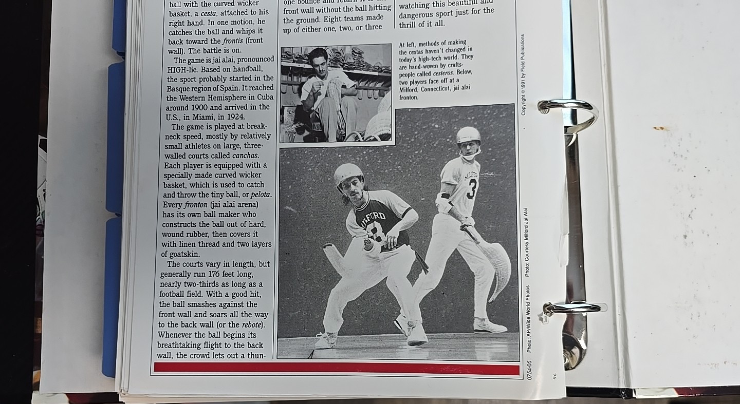Vintage 1996 “Sports Pages: The Book For Sports Fans” Collector’s Hardcover Bind