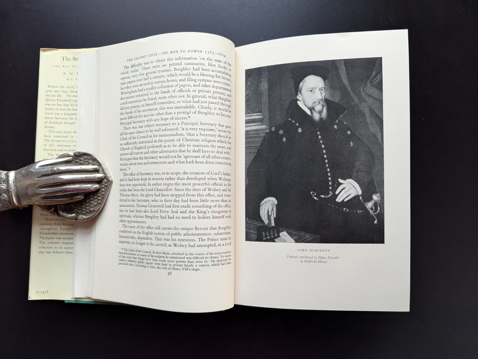 Second Cecil Rise To Power 1563–1604 Sir Robert Cecil Handover 1959 HC/DJ Rare