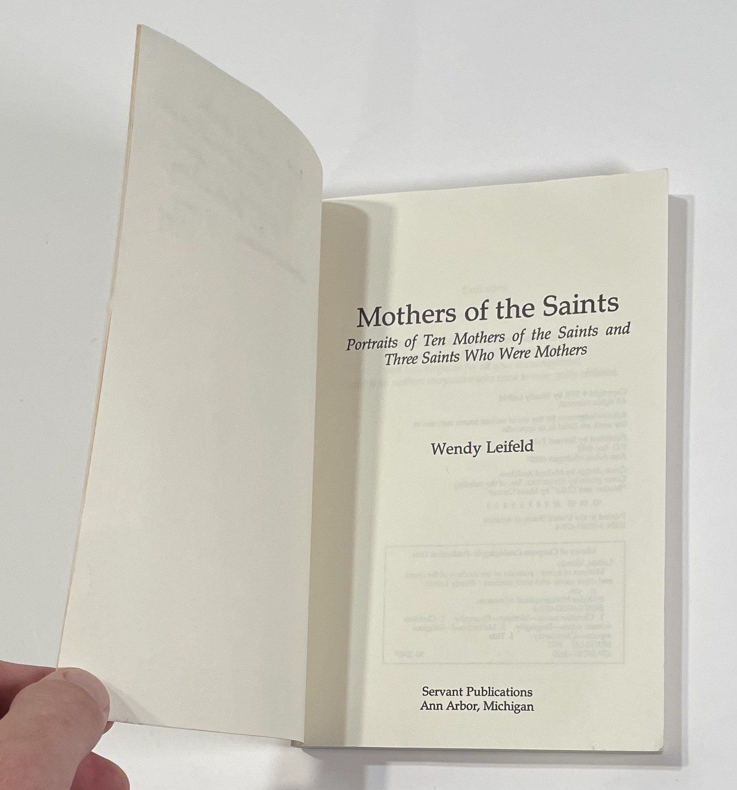 MOTHERS OF THE SAINTS By Wendy Leifeld Paperback 1990s 1st Edition 2nd Printing
