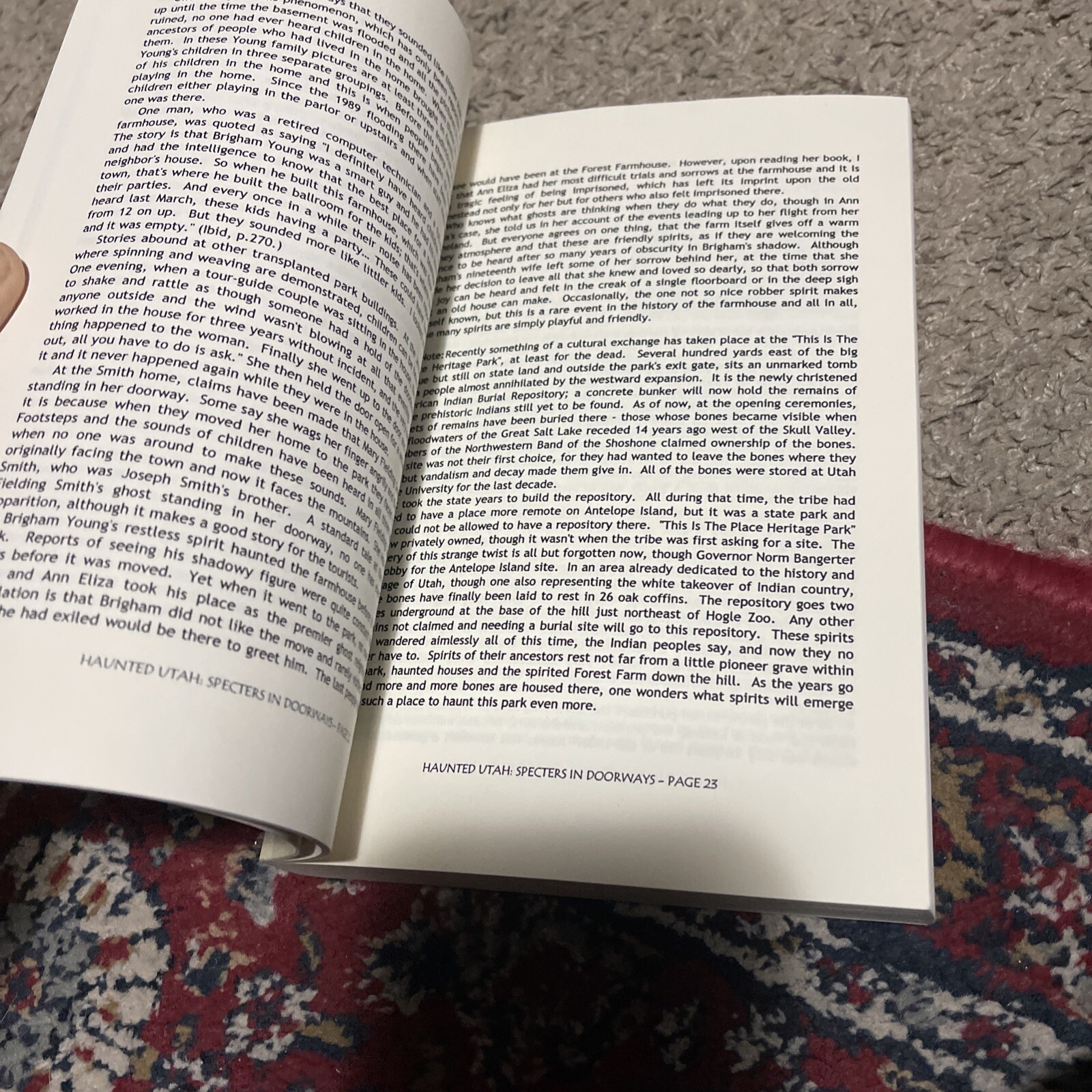 Specters in Doorways By Linda Dunning History, And Hauntings Of Utah 1st Edition