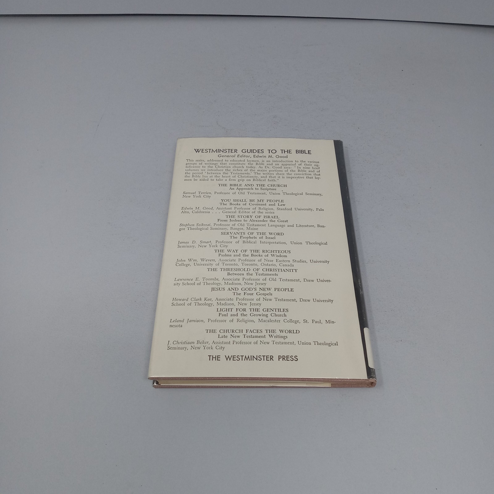Servants of the Word: 1960 Westminster Press Hardcover by James D. Smart