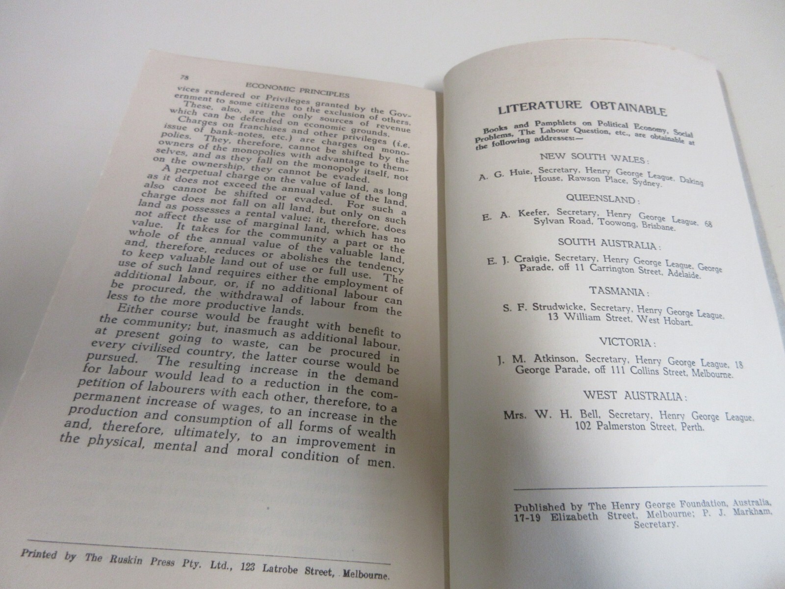 Economic Principles: Manual of Political Economy – Max Hirsch – 78 Pages – 1942