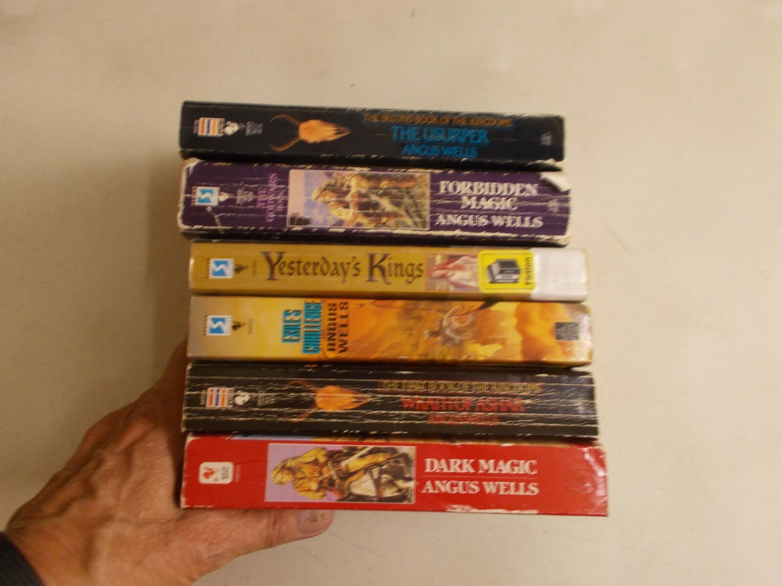 6 ANGUS WELLS KINGS ASHAR DARK MAGIC USURPER FORBIDDEN CHALLENGE FANTASY pb